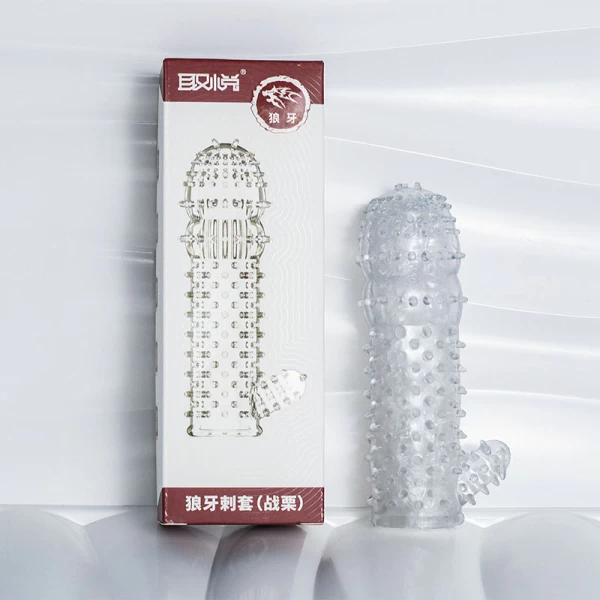 Bao đôn dên cao su gai kèm nhánh – kích thích kép