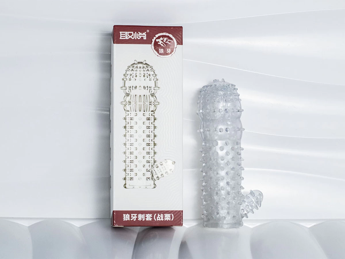 Bao đôn dên cao su gai kèm nhánh – kích thích kép