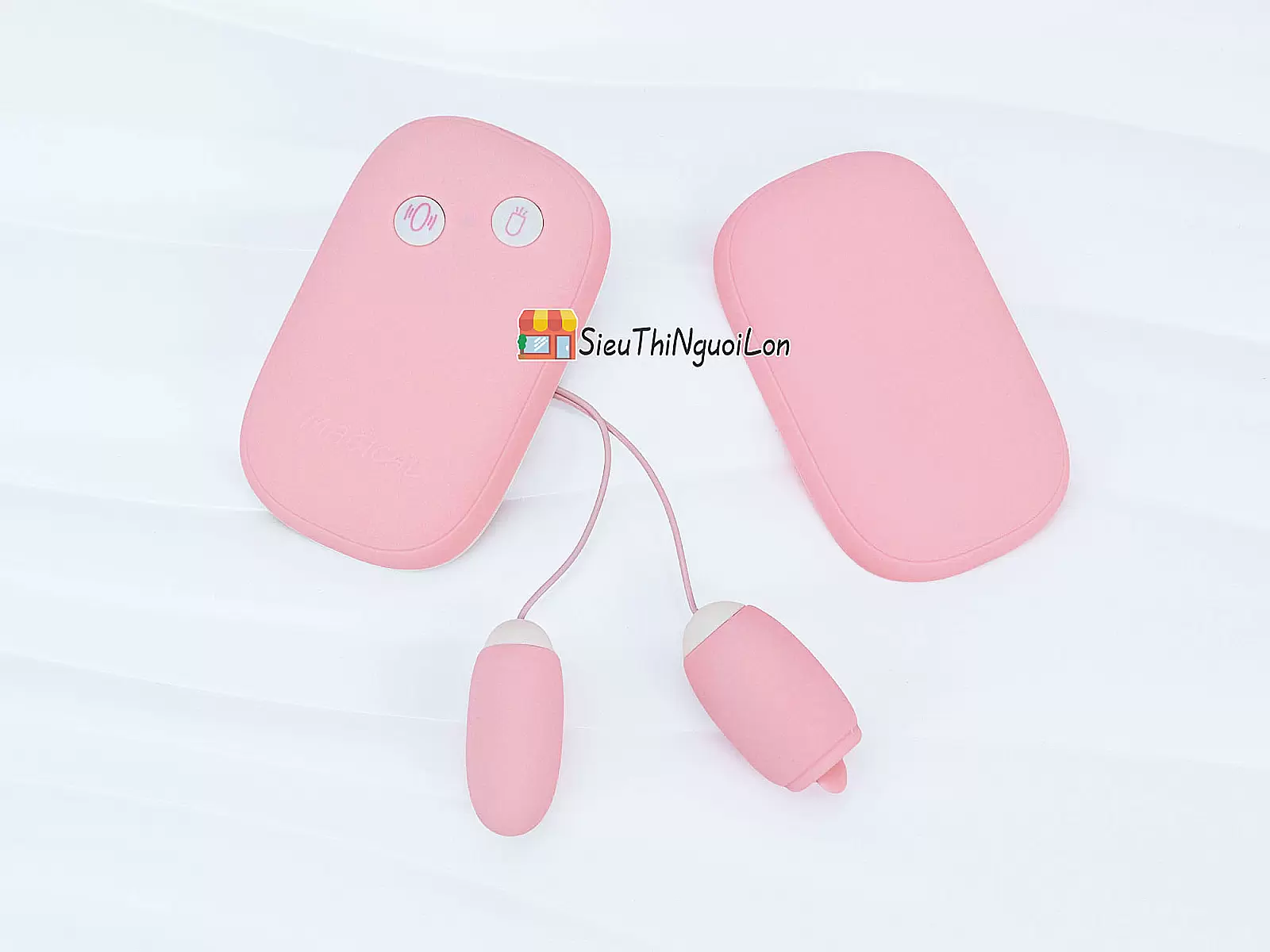 Trứng massage Vibrator Magic Box – 2 đầu trứng & lưỡi liếm cao cấp