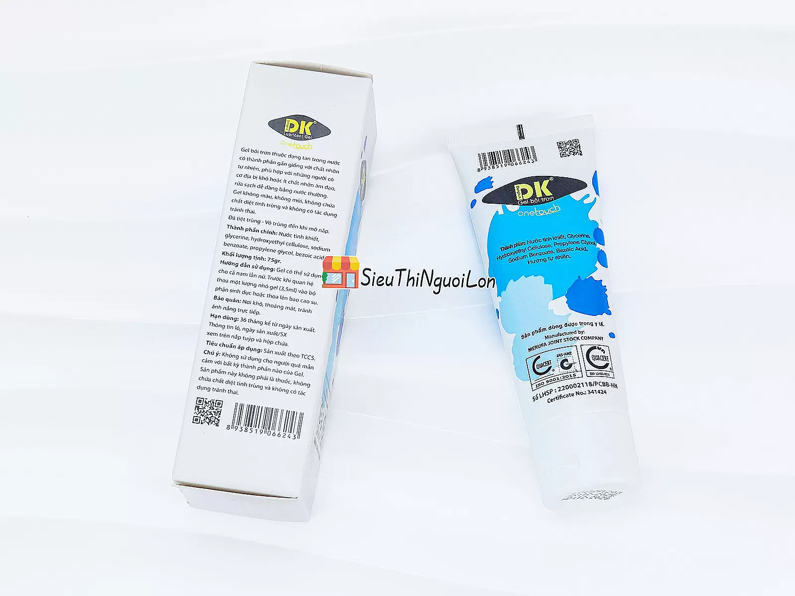 Gel bôi trơn gốc nước DK Onetouch trơn mượt tăng kích thích, an toàn dịu nhẹ