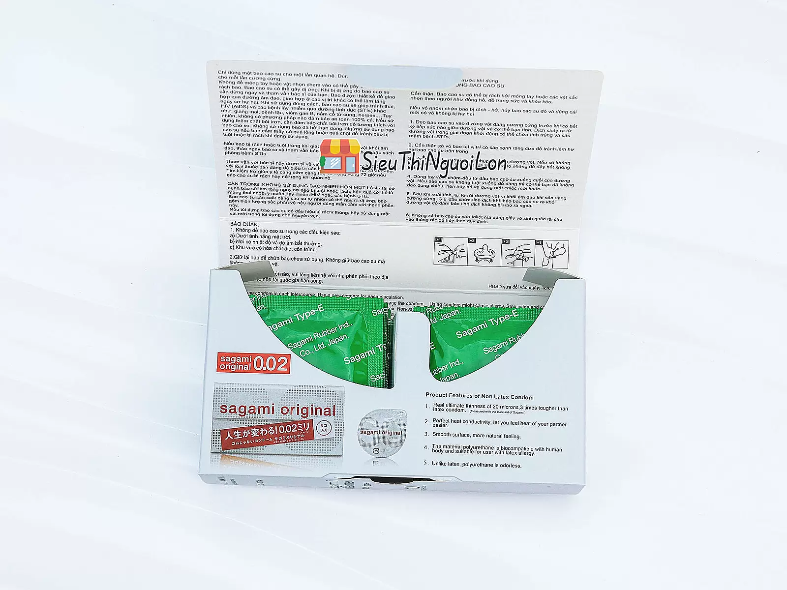 Bao cao su Sagami Xtreme White Nhật Bản 10 bao