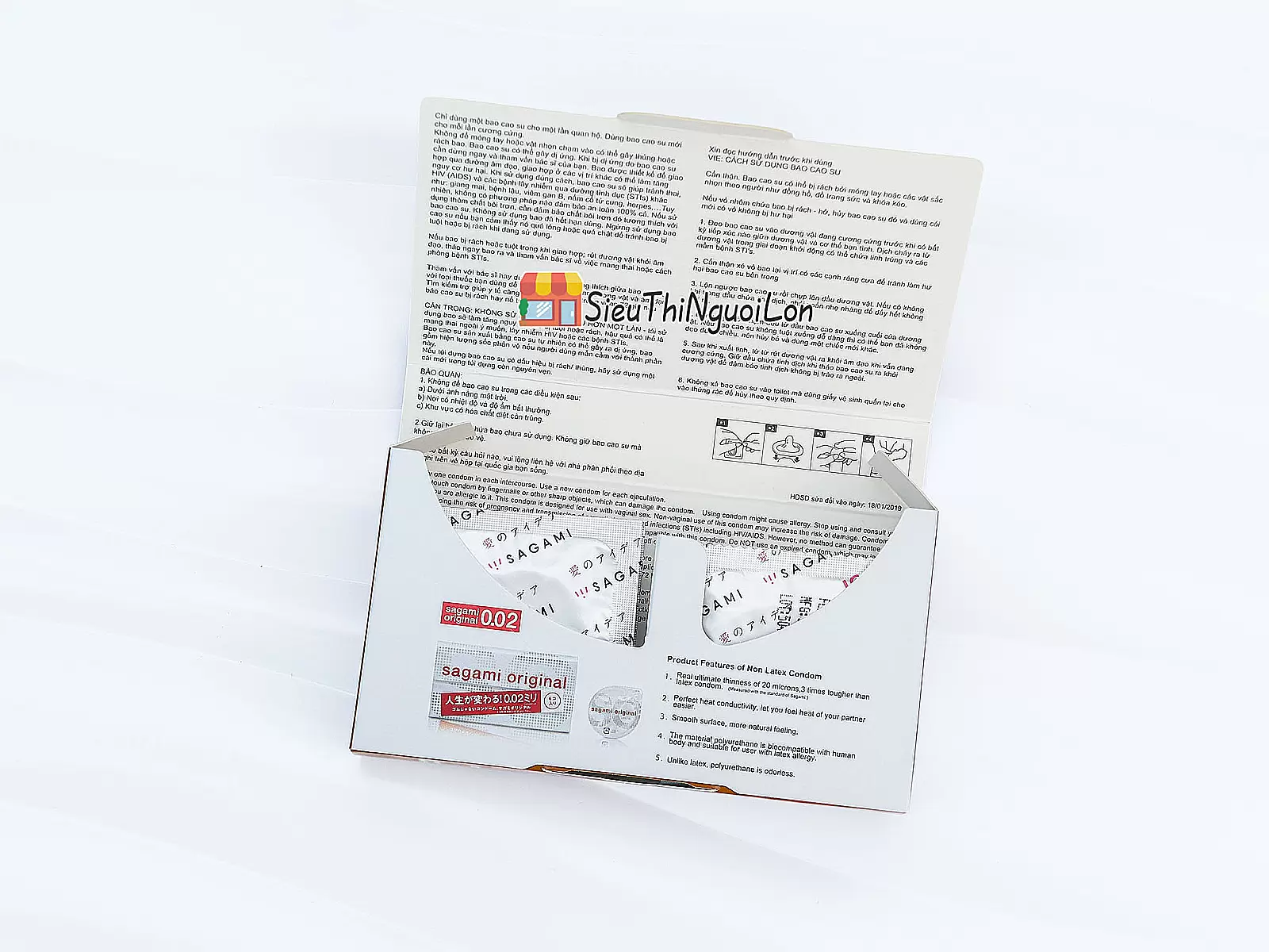 Bao cao su có gai Sagami Xtreme Feel Up 10 bao