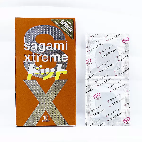 Bao cao su gai Sagami Xtreme Feel Up hộp 10 bao – siêu mỏng