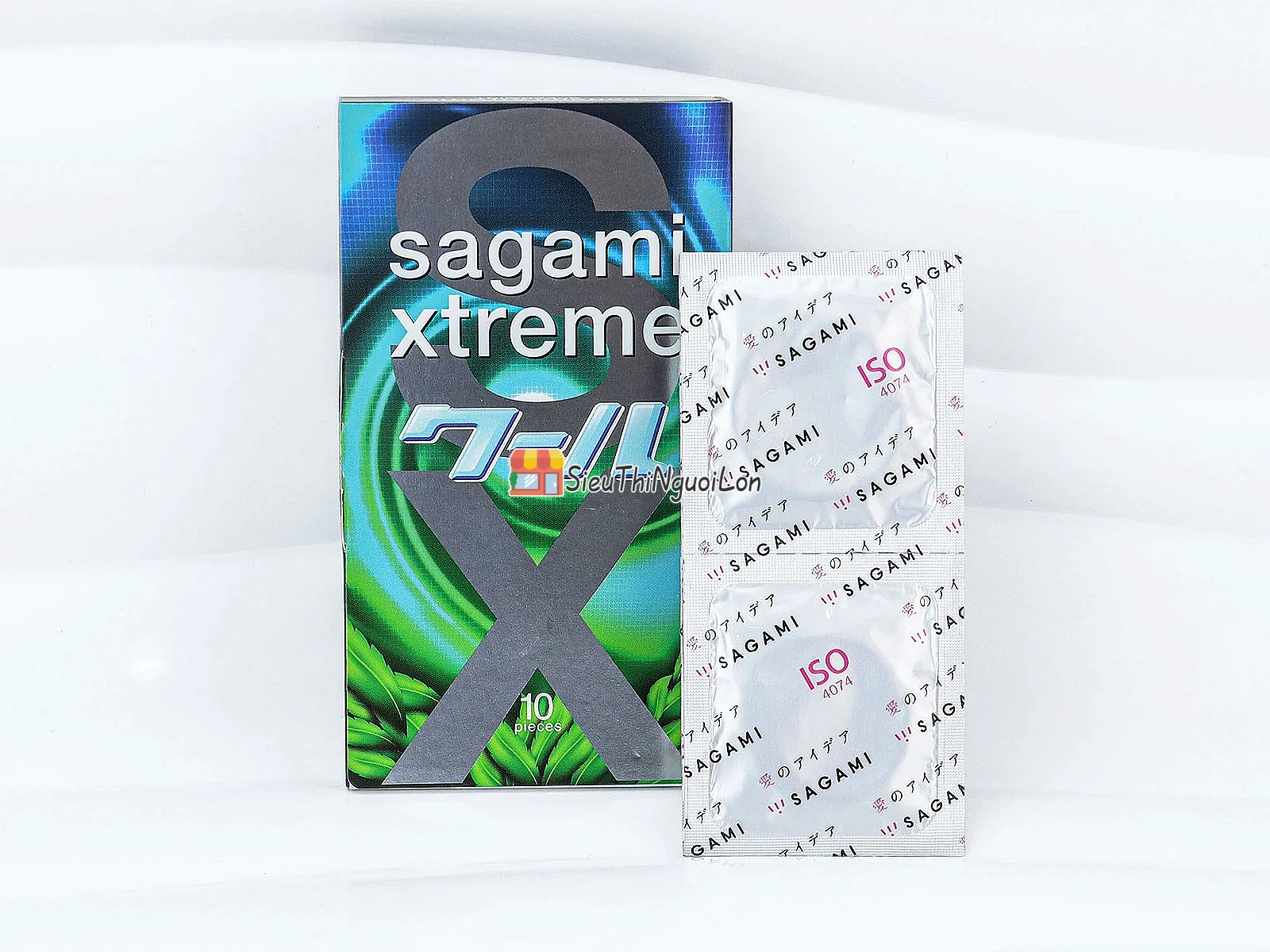 Bao cao su Sagami Xtreme Amino Gold Spearmint – mỏng, mát bạc hà