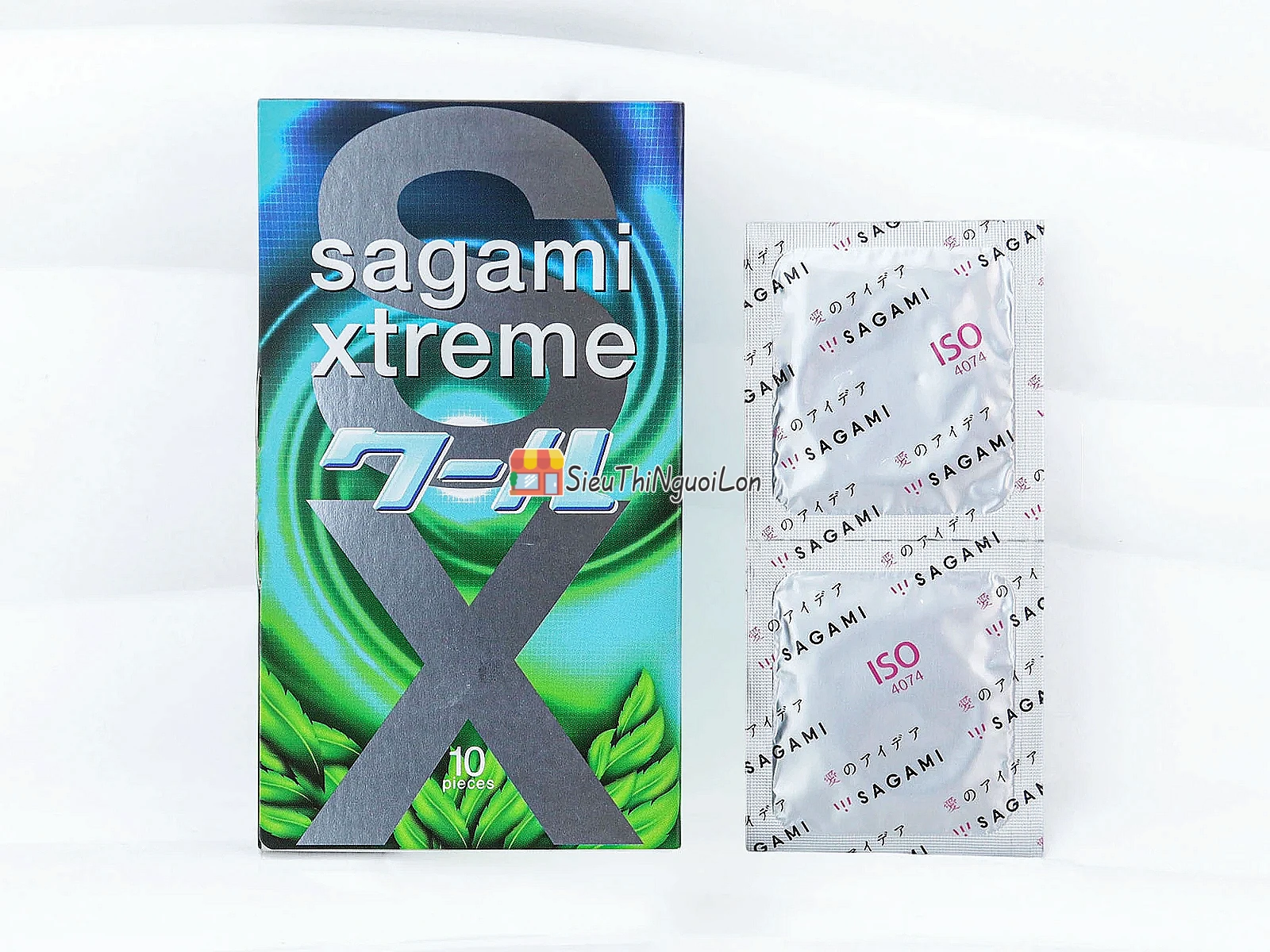 Bao cao su Sagami Xtreme Amino Gold Spearmint – mỏng, mát bạc hà