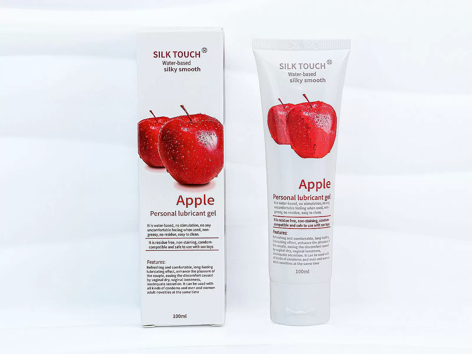 Gel Silk Touch hương táo 100ml – bôi trơn thơm mát