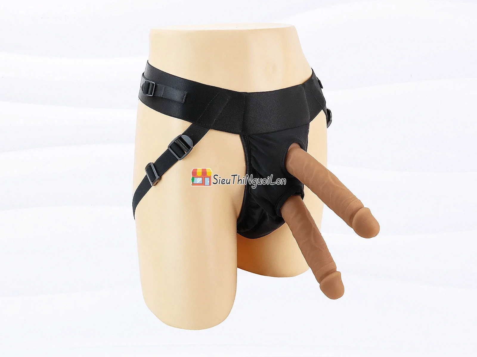 Dương vật giả có dây đeo bơm hơi Ultra Harness - thanh lý có hạn