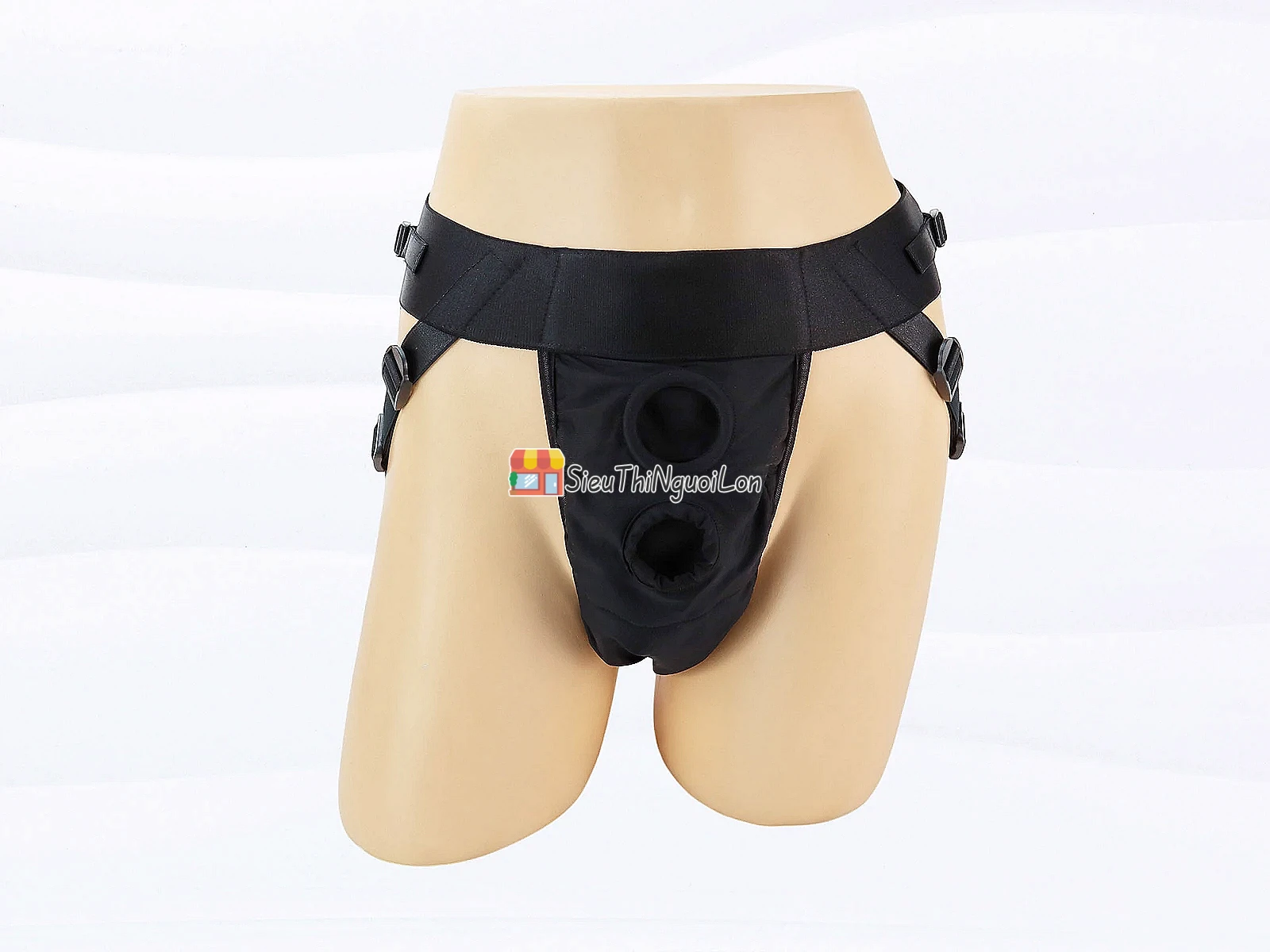 Dương vật giả có dây đeo bơm hơi Ultra Harness - thanh lý có hạn