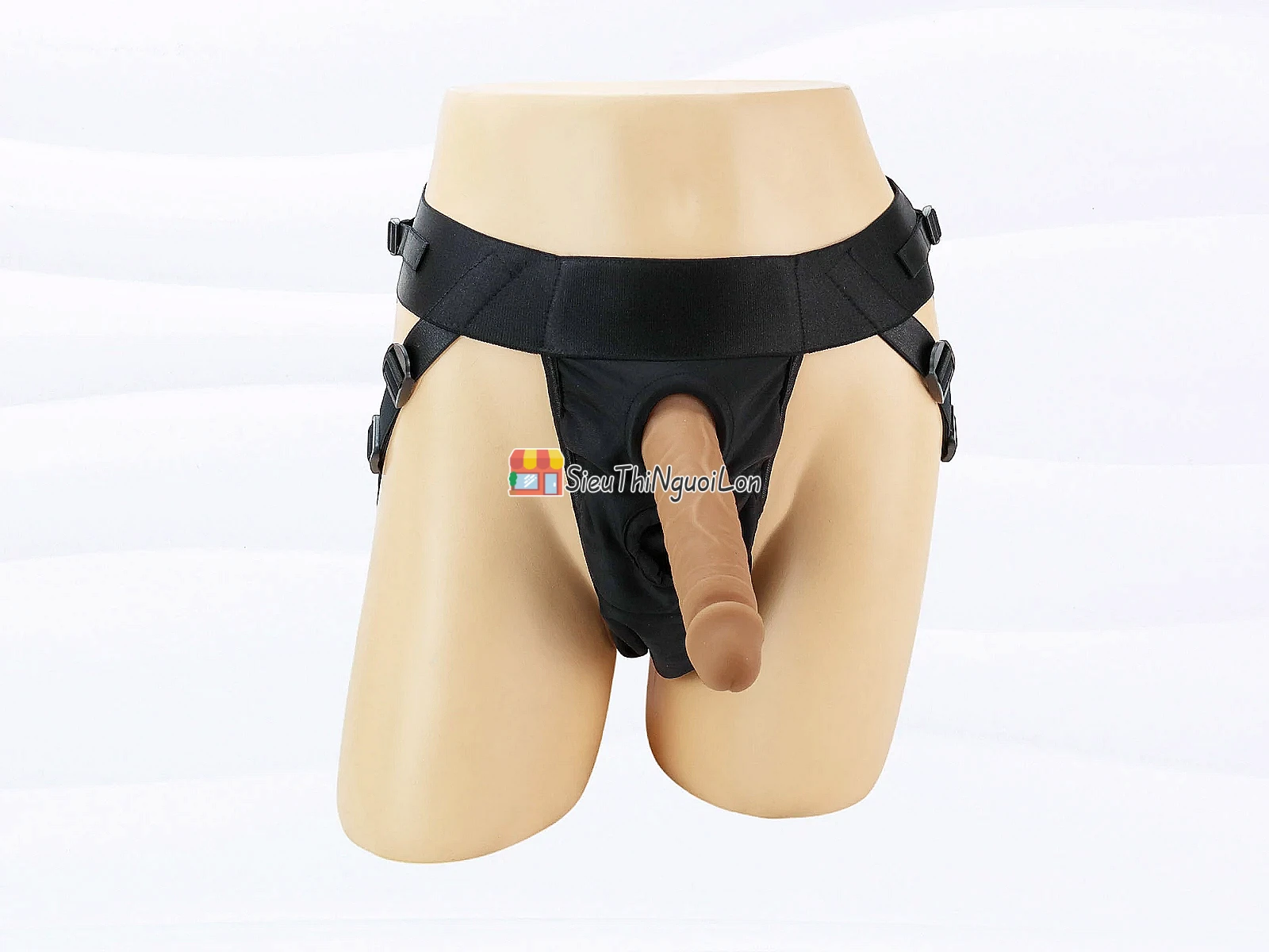 Dương vật giả có dây đeo bơm hơi Ultra Harness - thanh lý có hạn