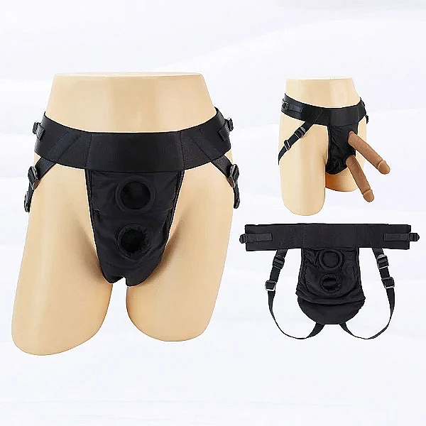 Quần dây đeo harness gắn 2 cu giả – tùy chọn size