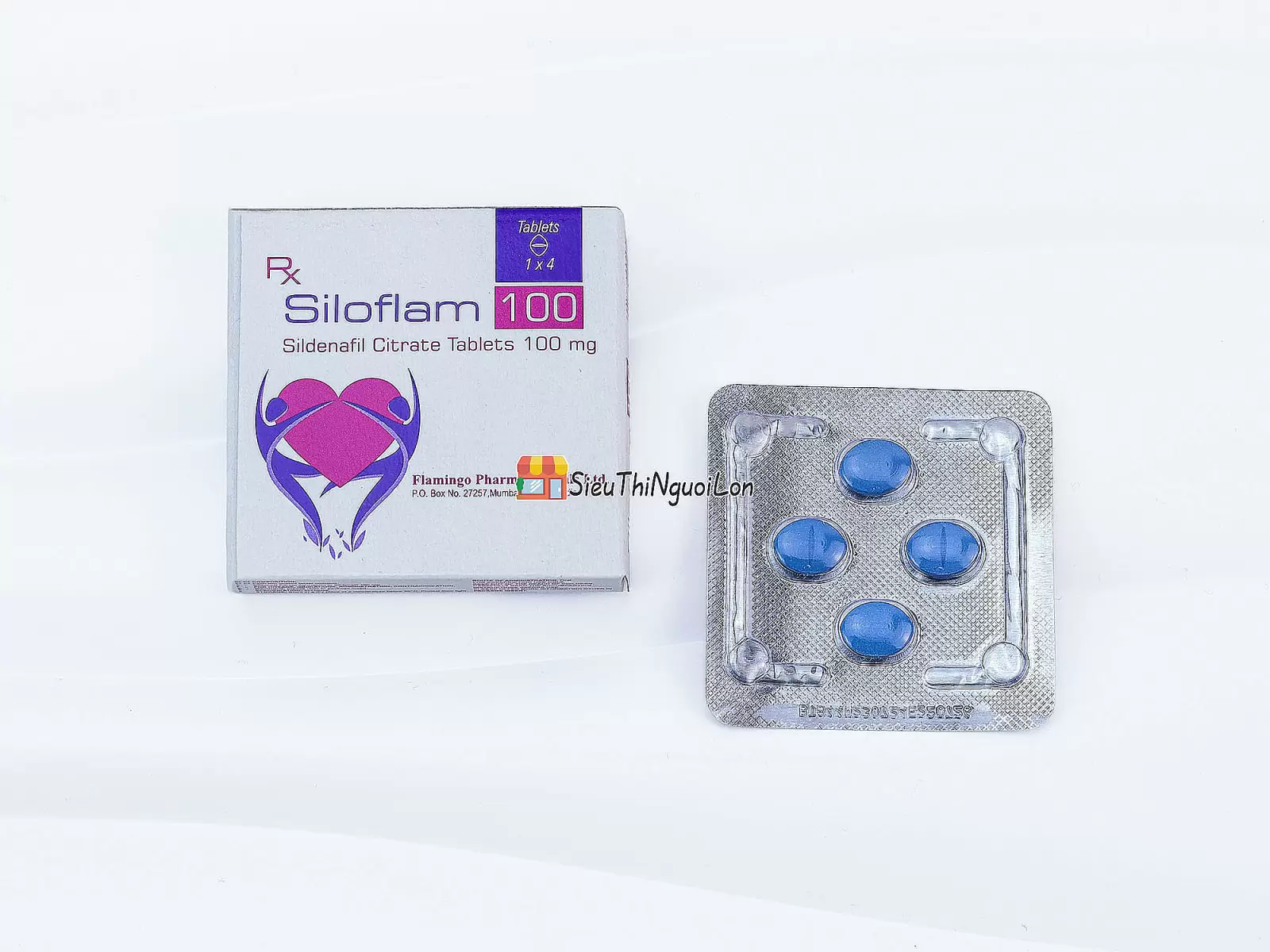 Cường dương ngăn xuất tinh sớm Siloflam 100 Flamingo