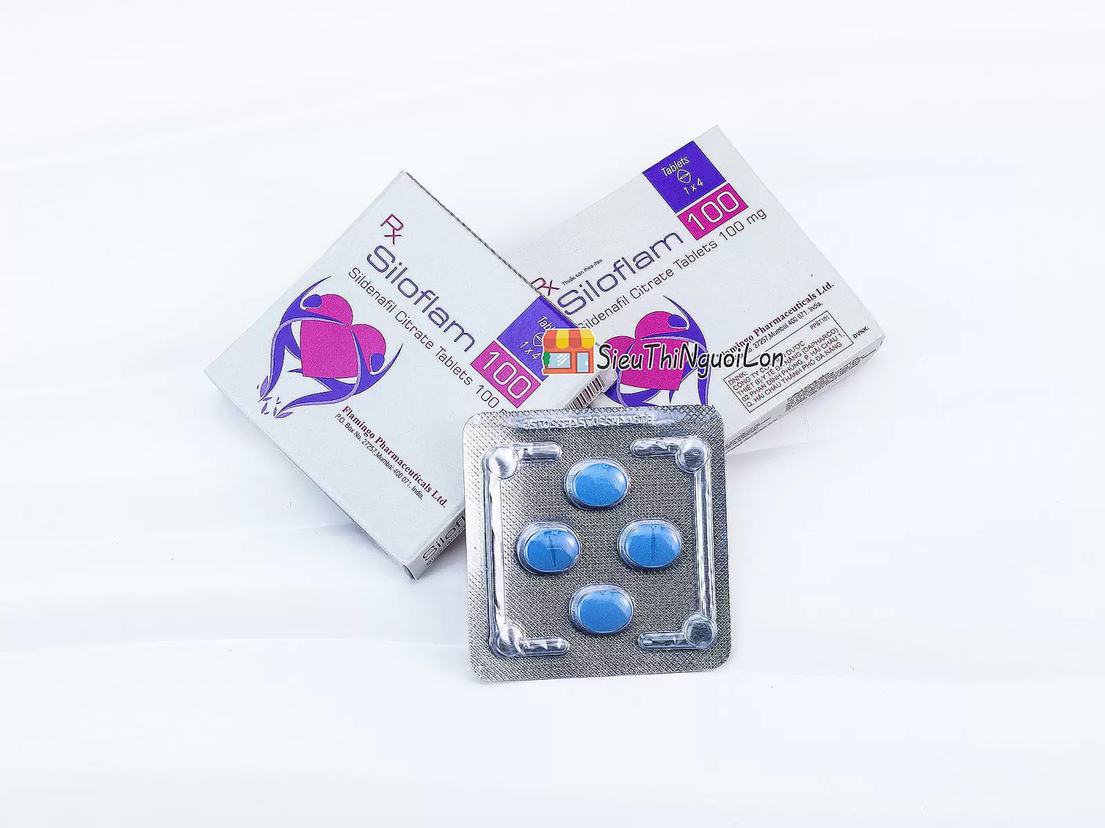 Cường dương ngăn xuất tinh sớm Siloflam 100 Flamingo