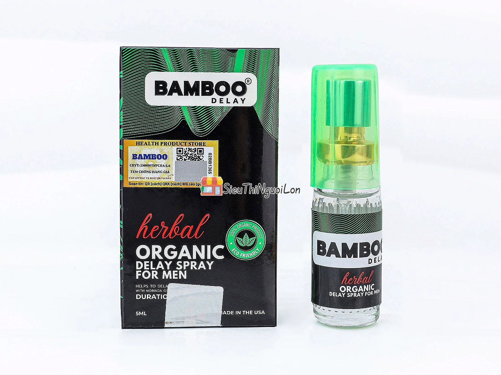 Xịt kéo dài thời gian Bamboo Herbal Organic Delay Spray 5ml
