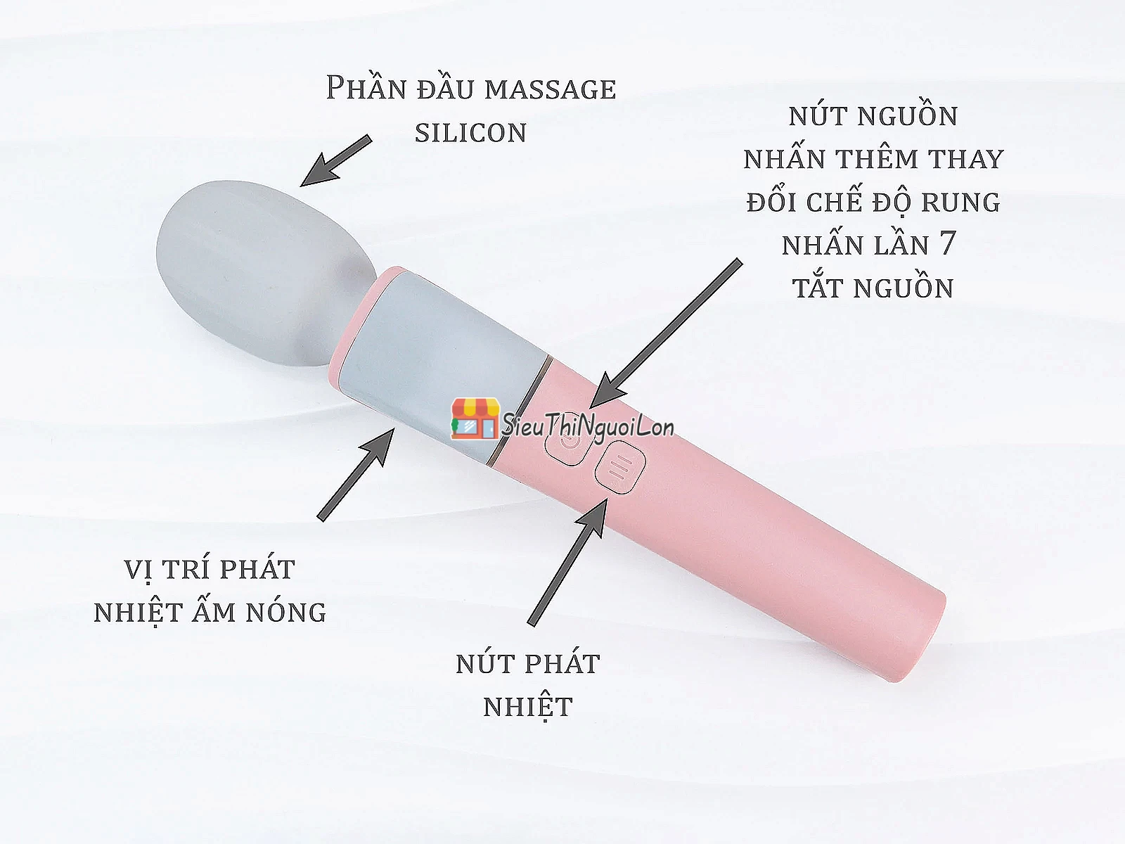 Máy massage ấm nóng Stick rung mạnh mẽ thư giãn cực đỉnh