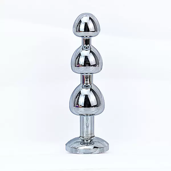 Plug hậu môn inox 3 khấc – size tăng dần