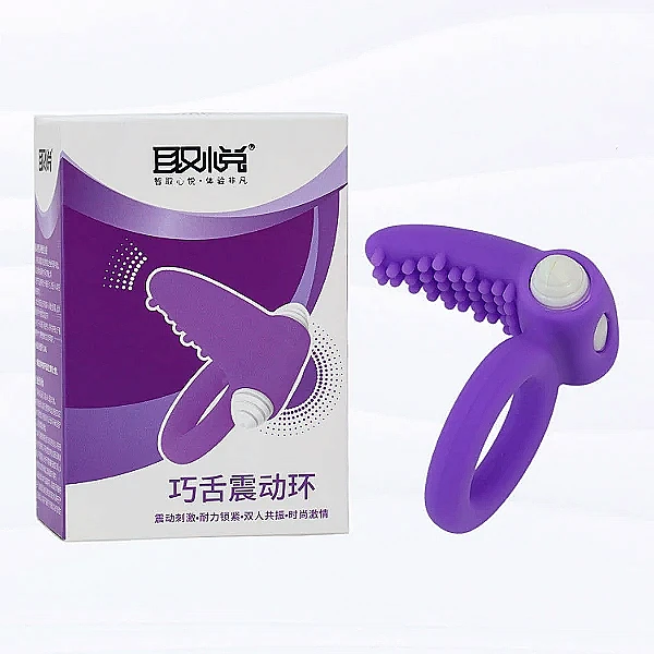 Nhẫn rung lưỡi liếm đeo dương vật – kích thích âm vật
