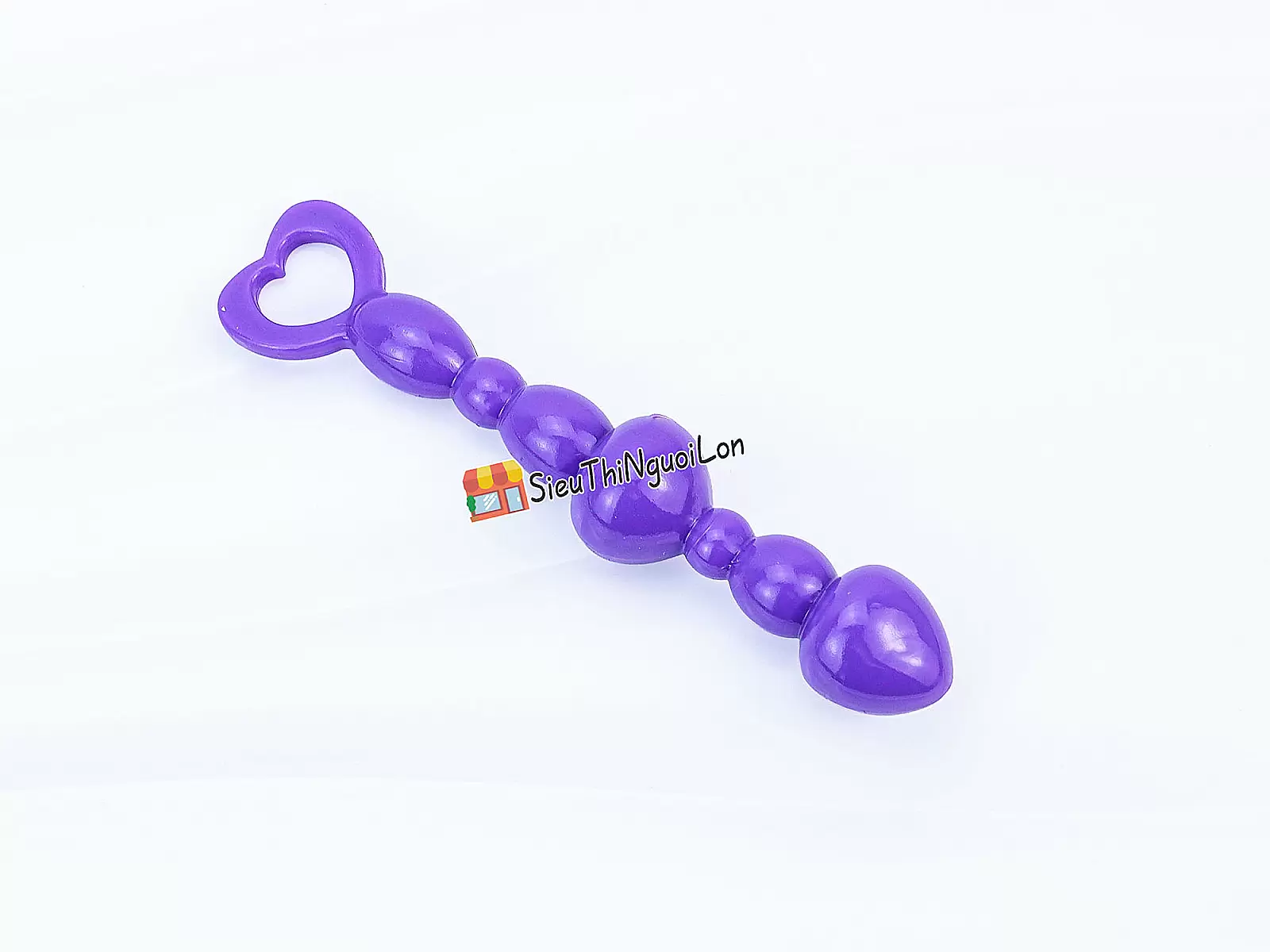 Đồ chơi kích hậu silicon trái tim Anal Beads