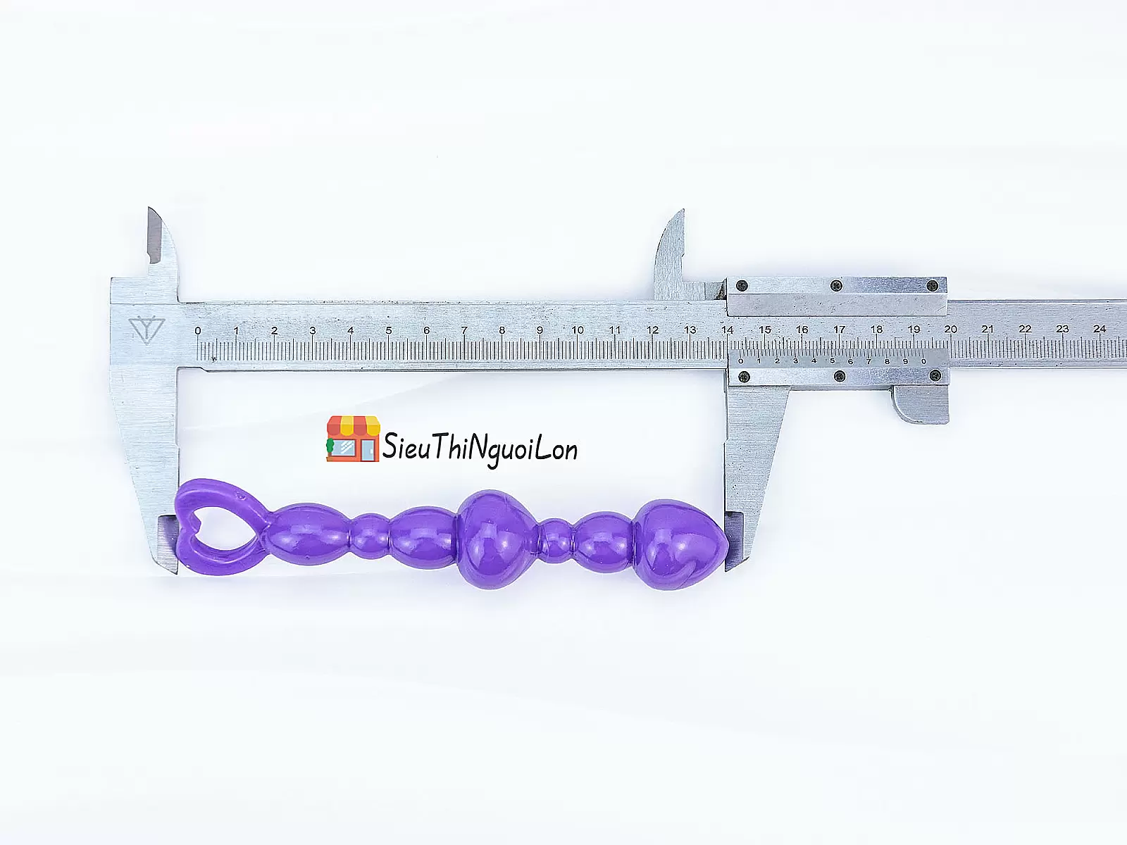 Đồ chơi kích hậu silicon trái tim Anal Beads