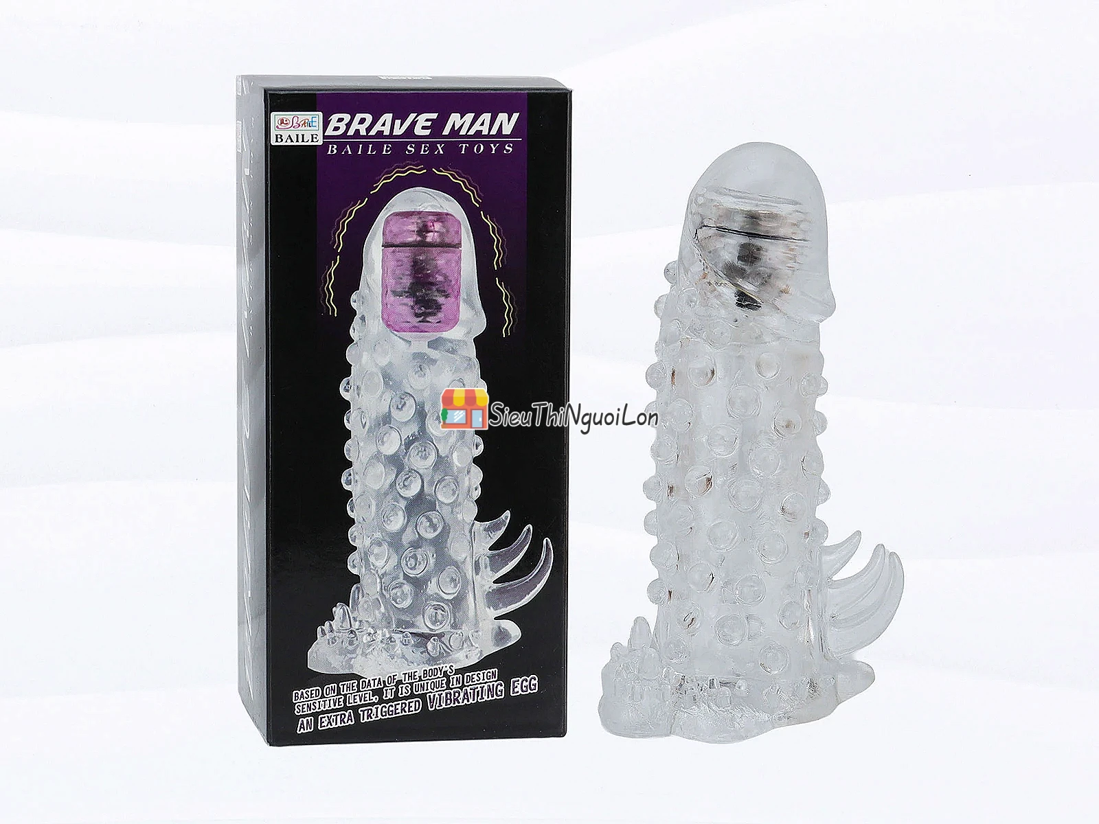 Bao đôn dên Brave Man B6203A có bi – silicon mềm