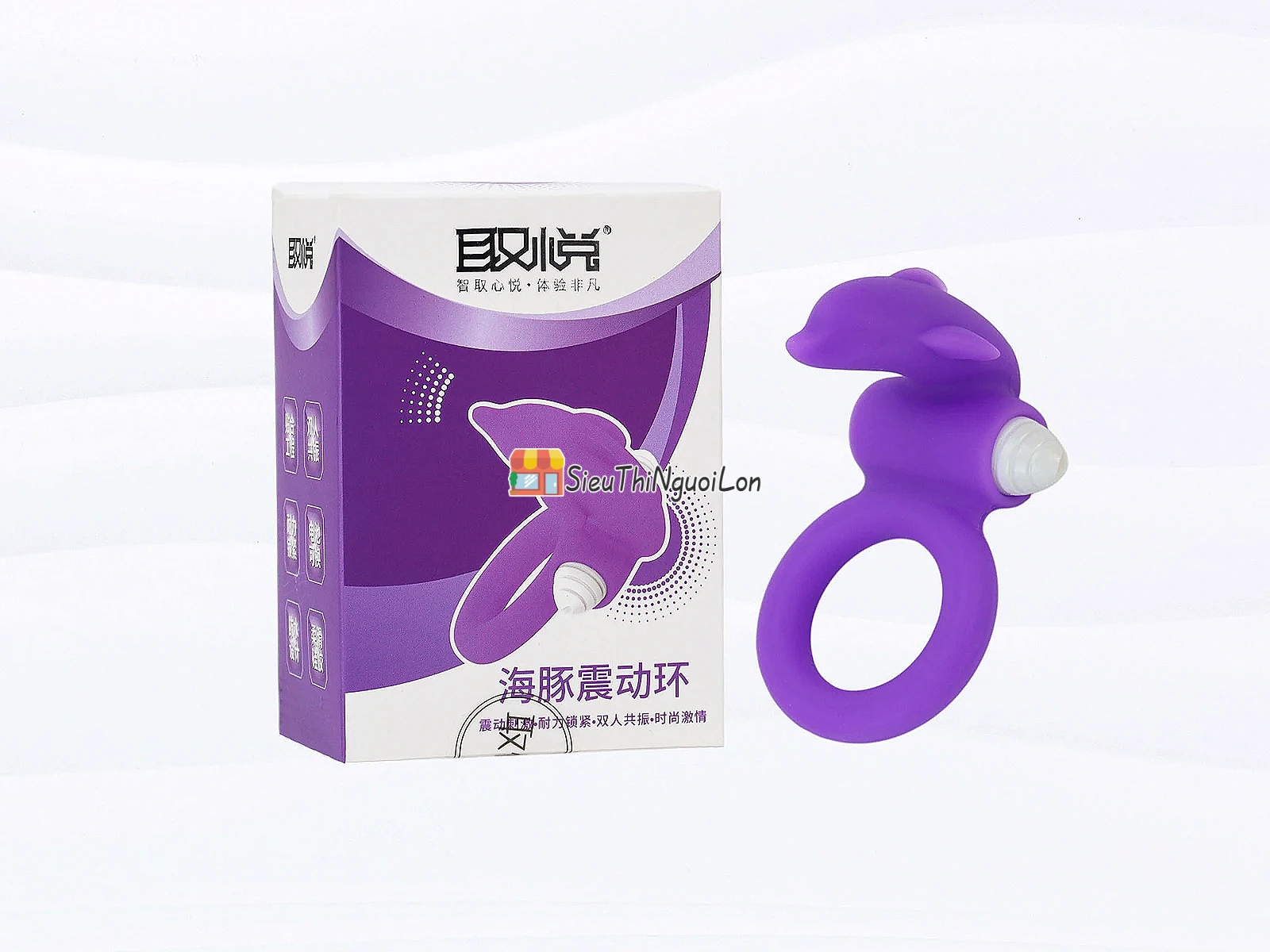 Nhẫn rung Dolphin đeo dương vật – rung đa tần mạnh