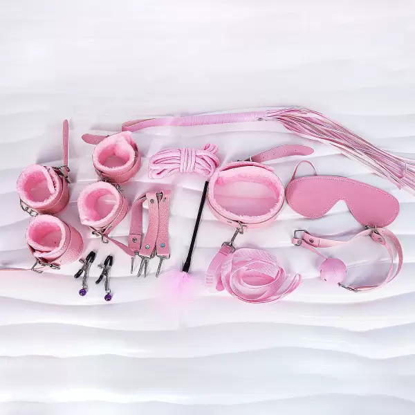 Bộ đồ chơi bạo dâm 10 món màu hồng gợi cảm