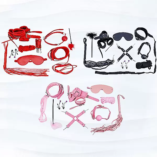 Bộ đồ chơi BDSM 10 món – gợi cảm đa màu