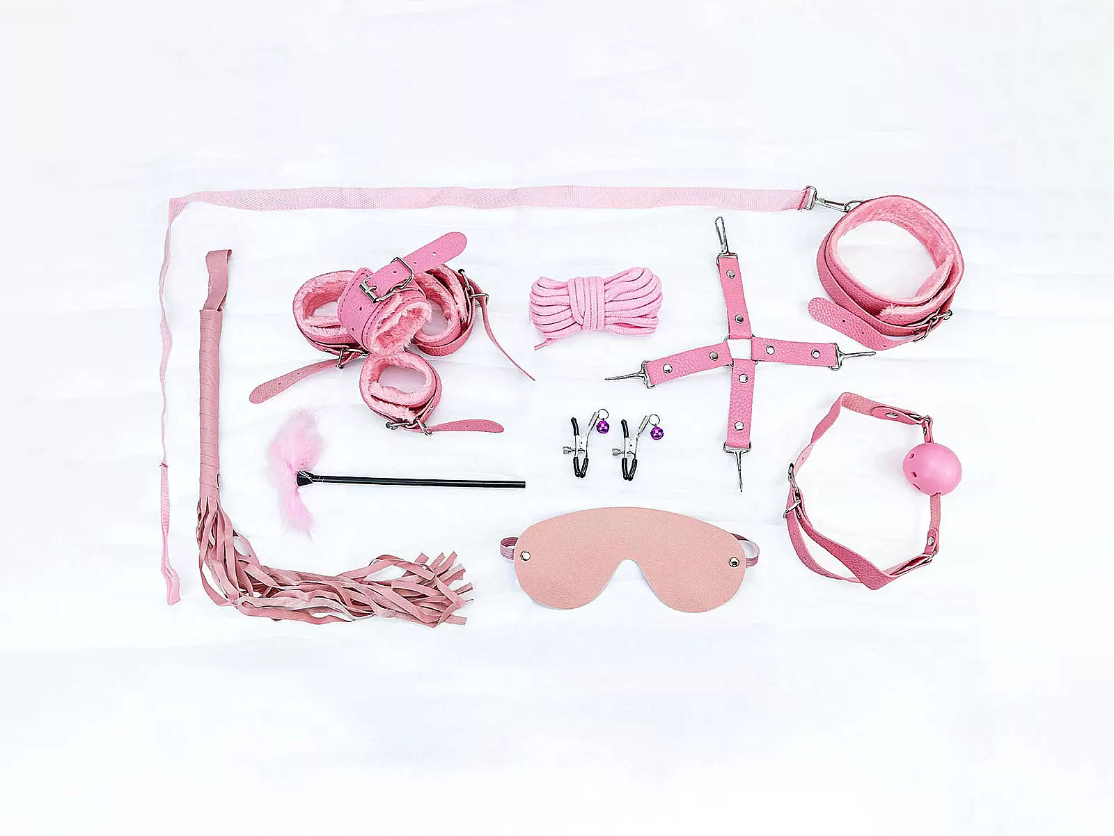 Bộ đồ chơi bạo dâm 10 món màu hồng - đen gợi cảm