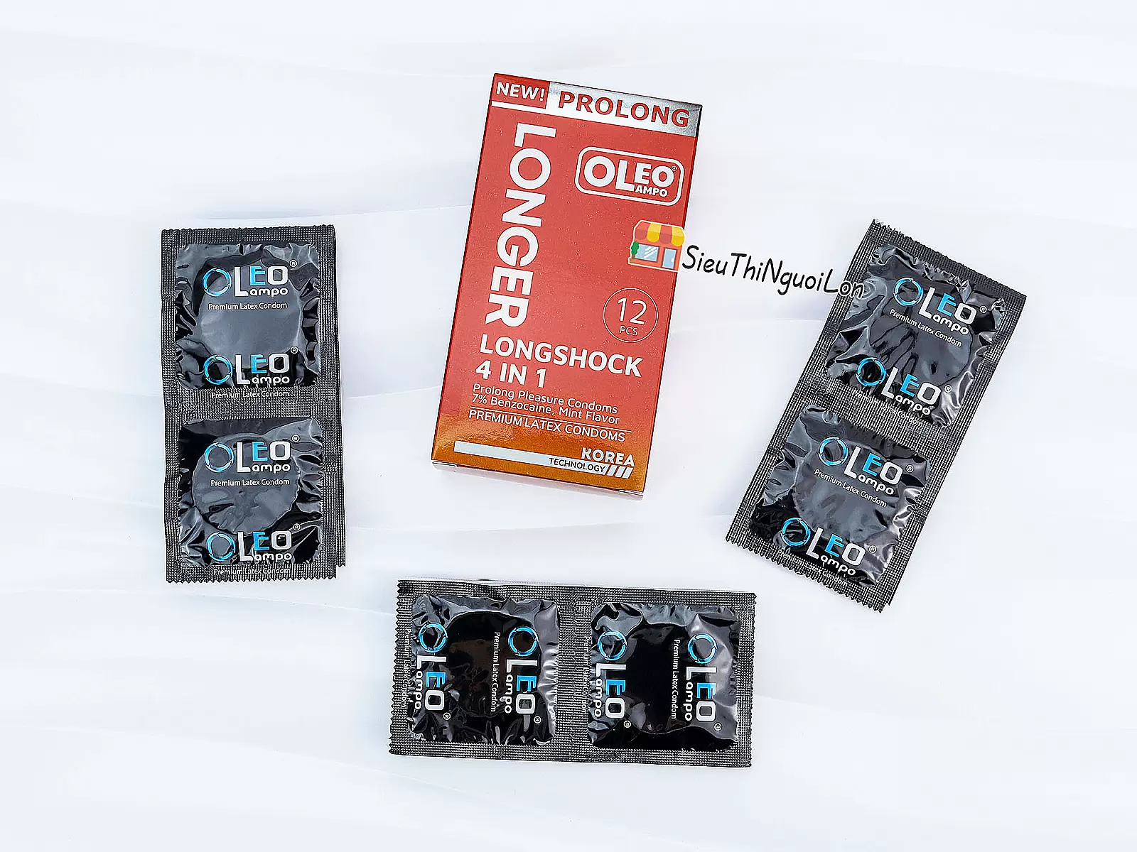 Bao cao su Oleo Longer hộp 12 cái