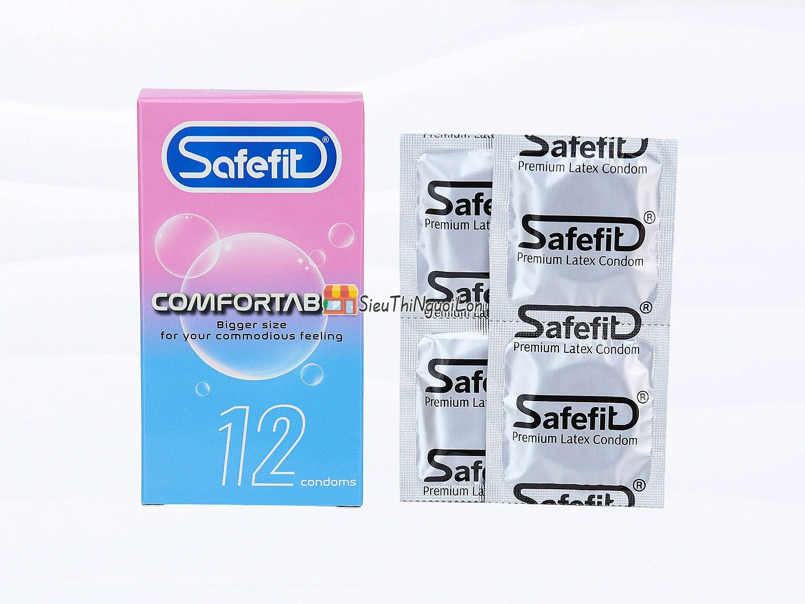 Bao cao su Safefit Comfortable – nhiều gel, quan hệ êm ái