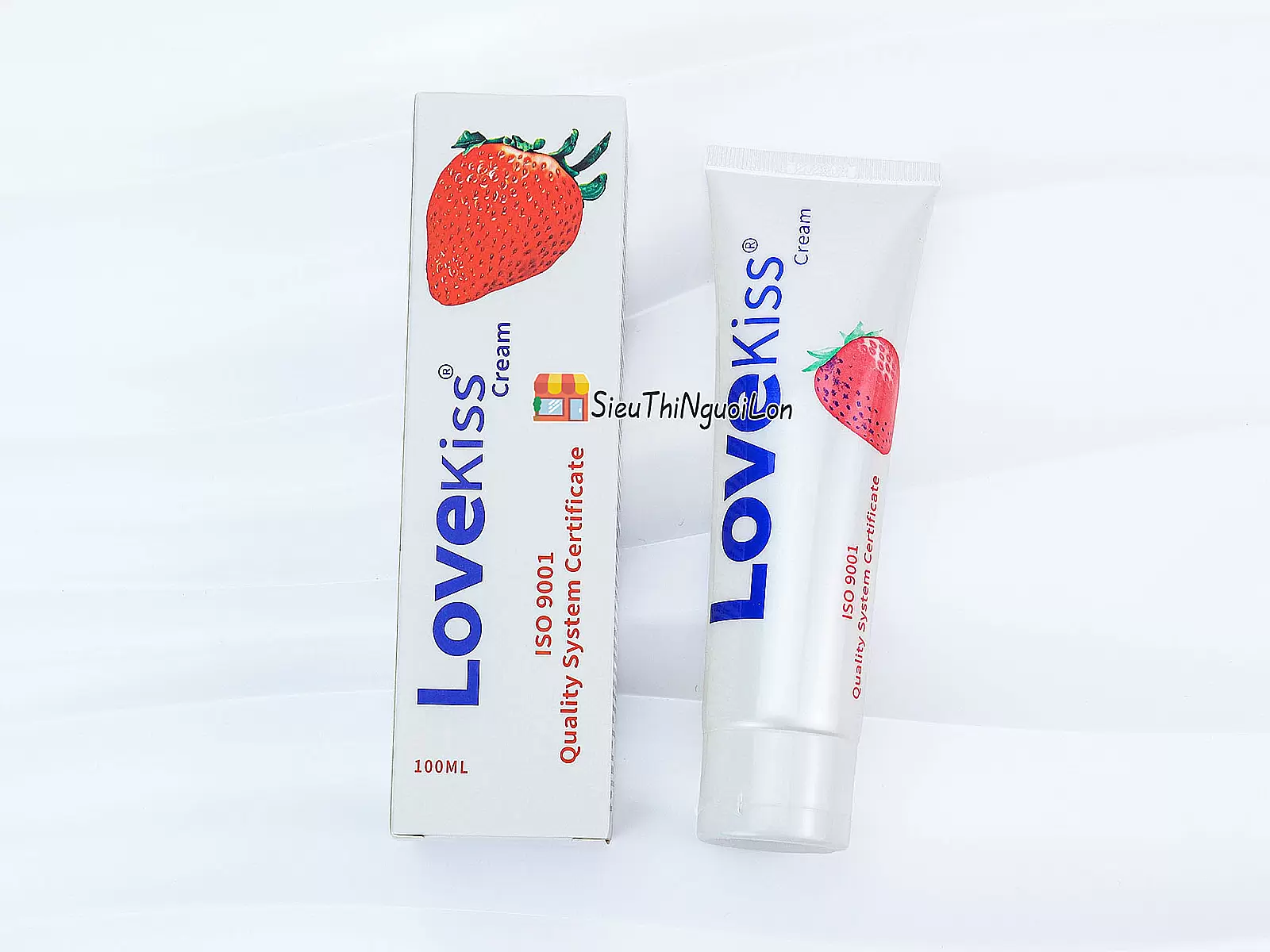 Gel bôi trơn Love Kiss Cream hương dâu 100ml