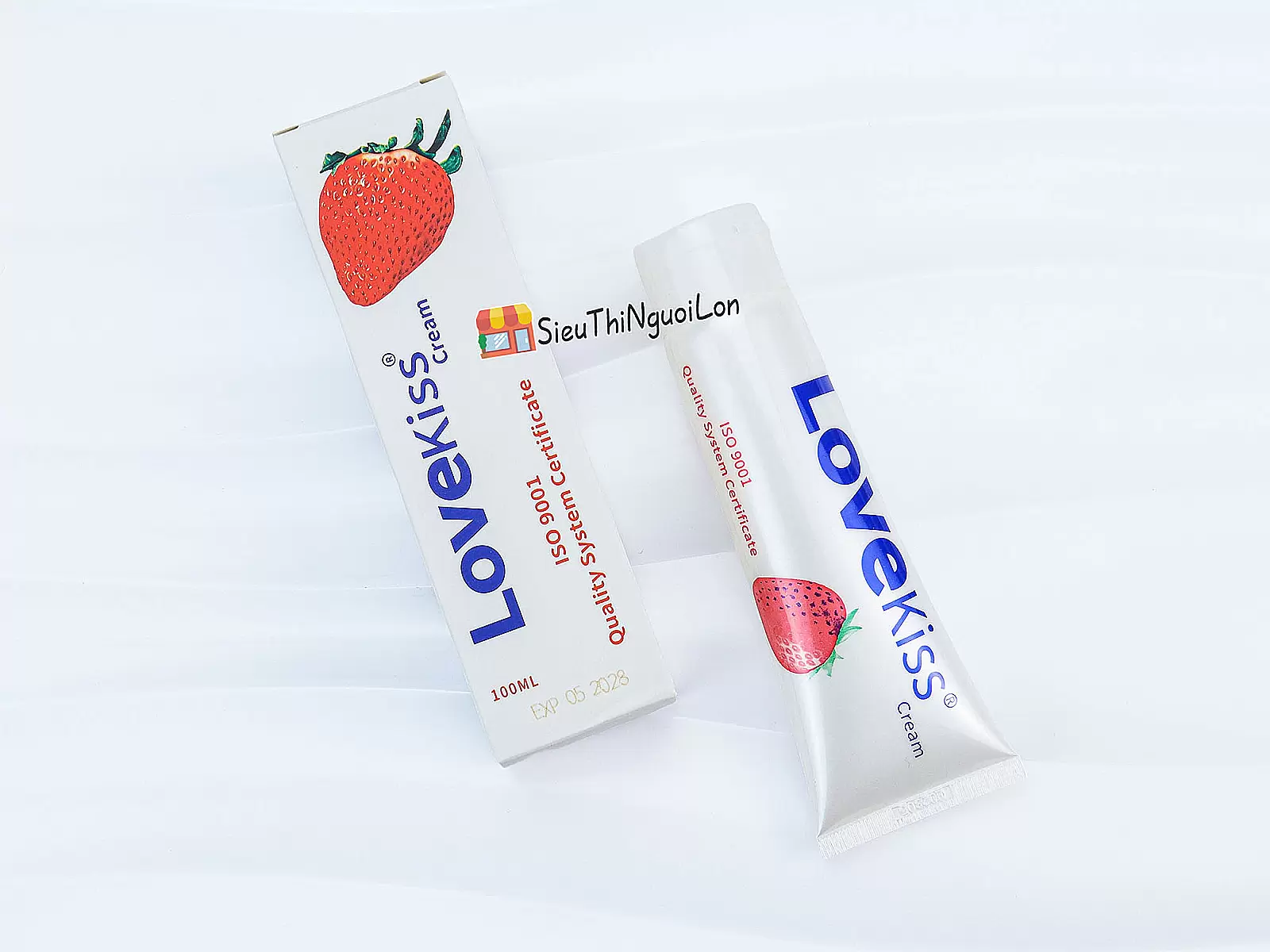 Gel bôi trơn Love Kiss Cream hương dâu 100ml