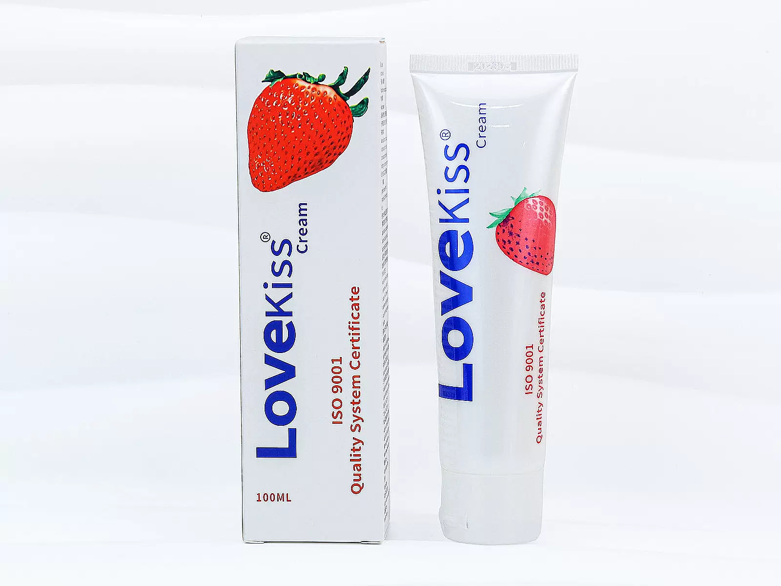Gel Love Kiss Cream hương dâu 100ml – bôi trơn ngọt