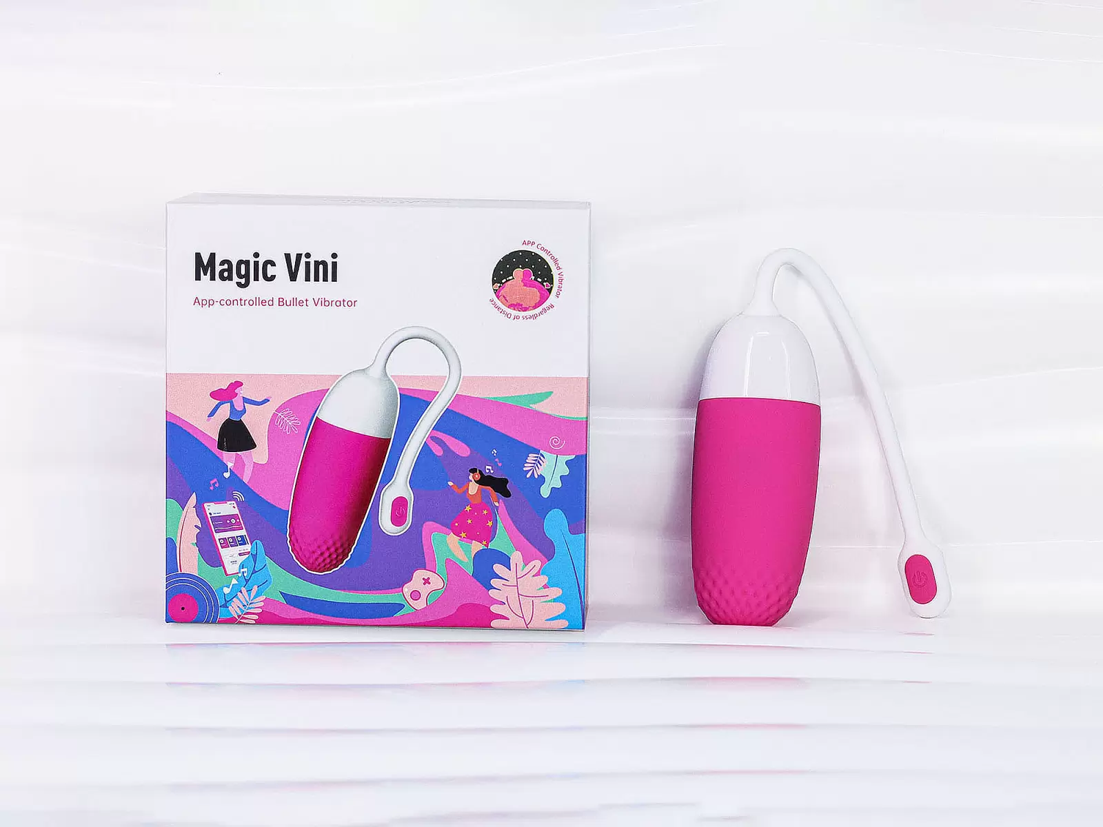 Trứng rung Magic Vini – silicon mềm pin sạc đa tần