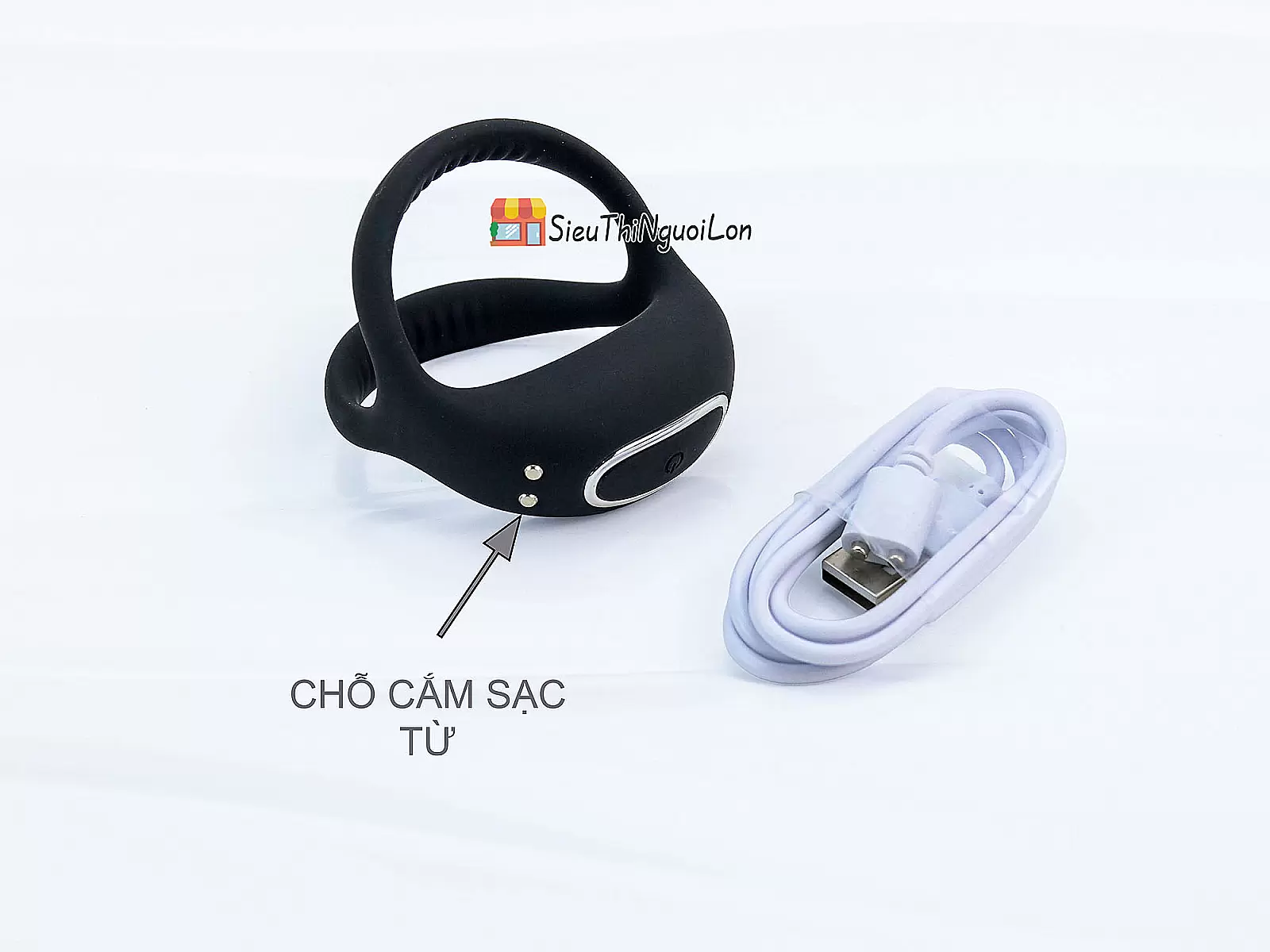 Vòng đeo dương vật Liluya Lock Fine Ring kèm điều khiển từ xa