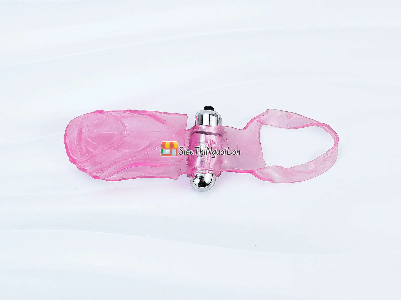 Bao silicone có rung đeo ngón tay kích thích vùng kín