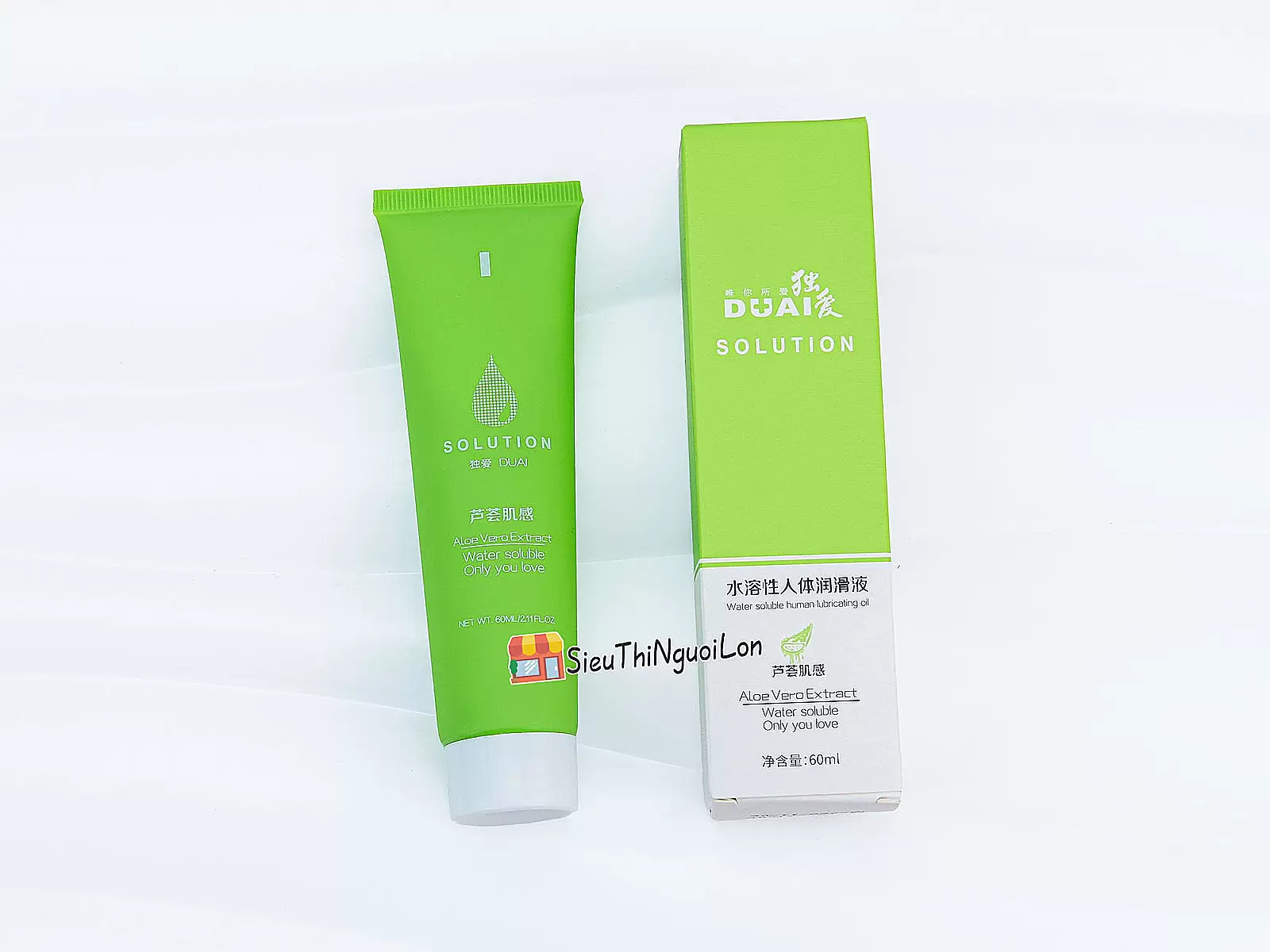 Gel bôi trơn gốc nước Solution xanh 60ml