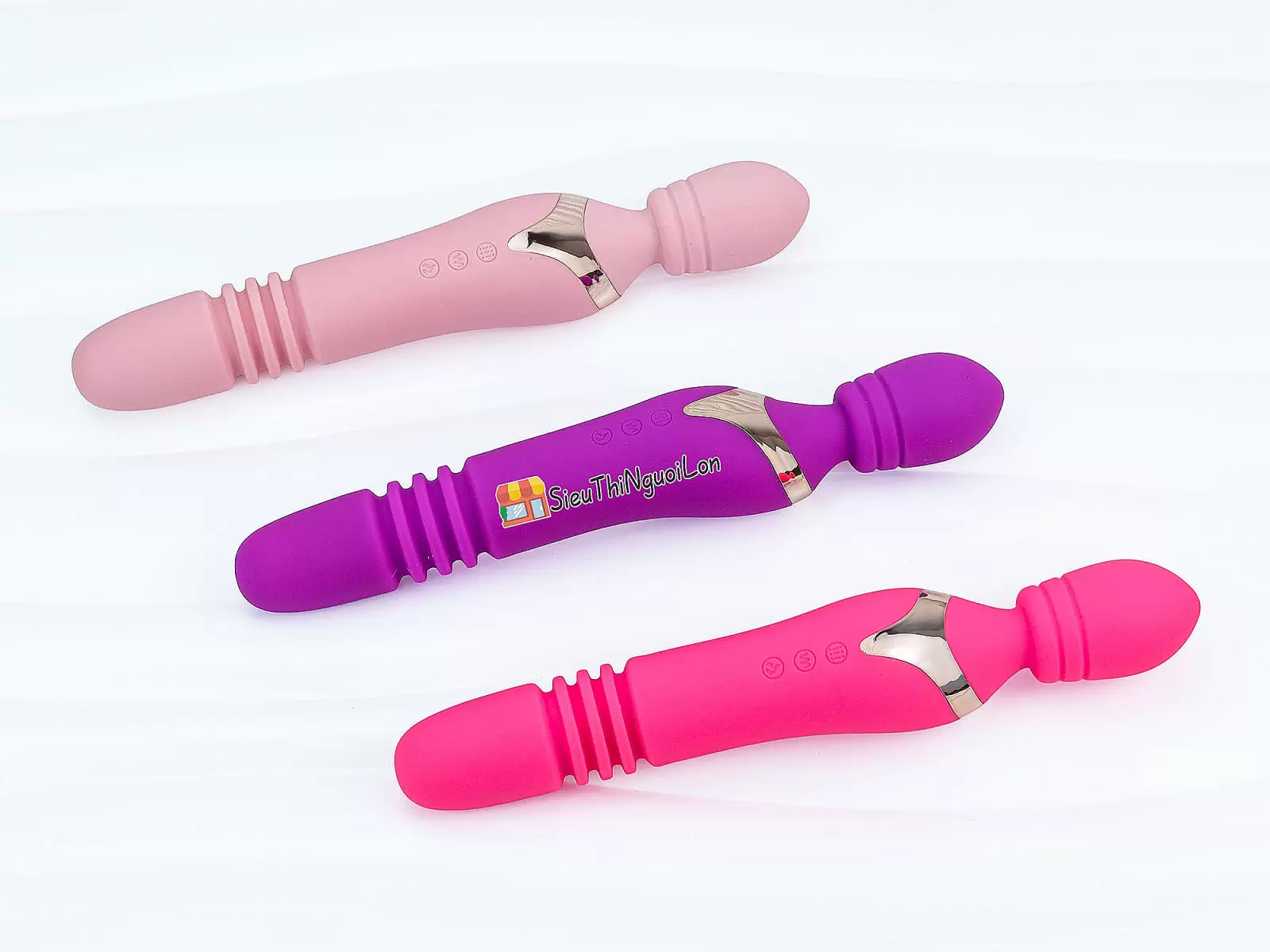 Máy mát xa điểm G phát nhiệt 2 đầu thụt, ngoáy pin sạc