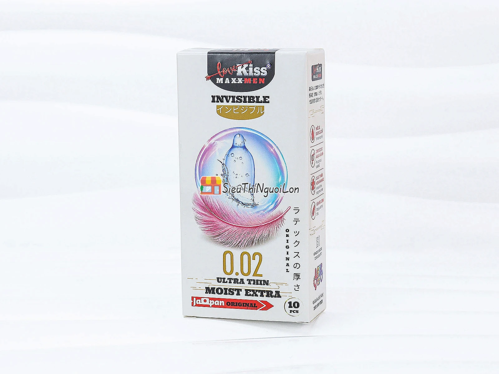 Bao cao su LOVE KISS Maxxmen Invisible 0.02 – siêu mỏng