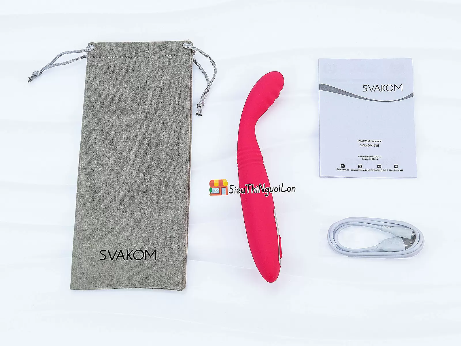 Máy massage ngón tay Svakom CiCi 2 rung kích thích điểm G nhập khẩu USA