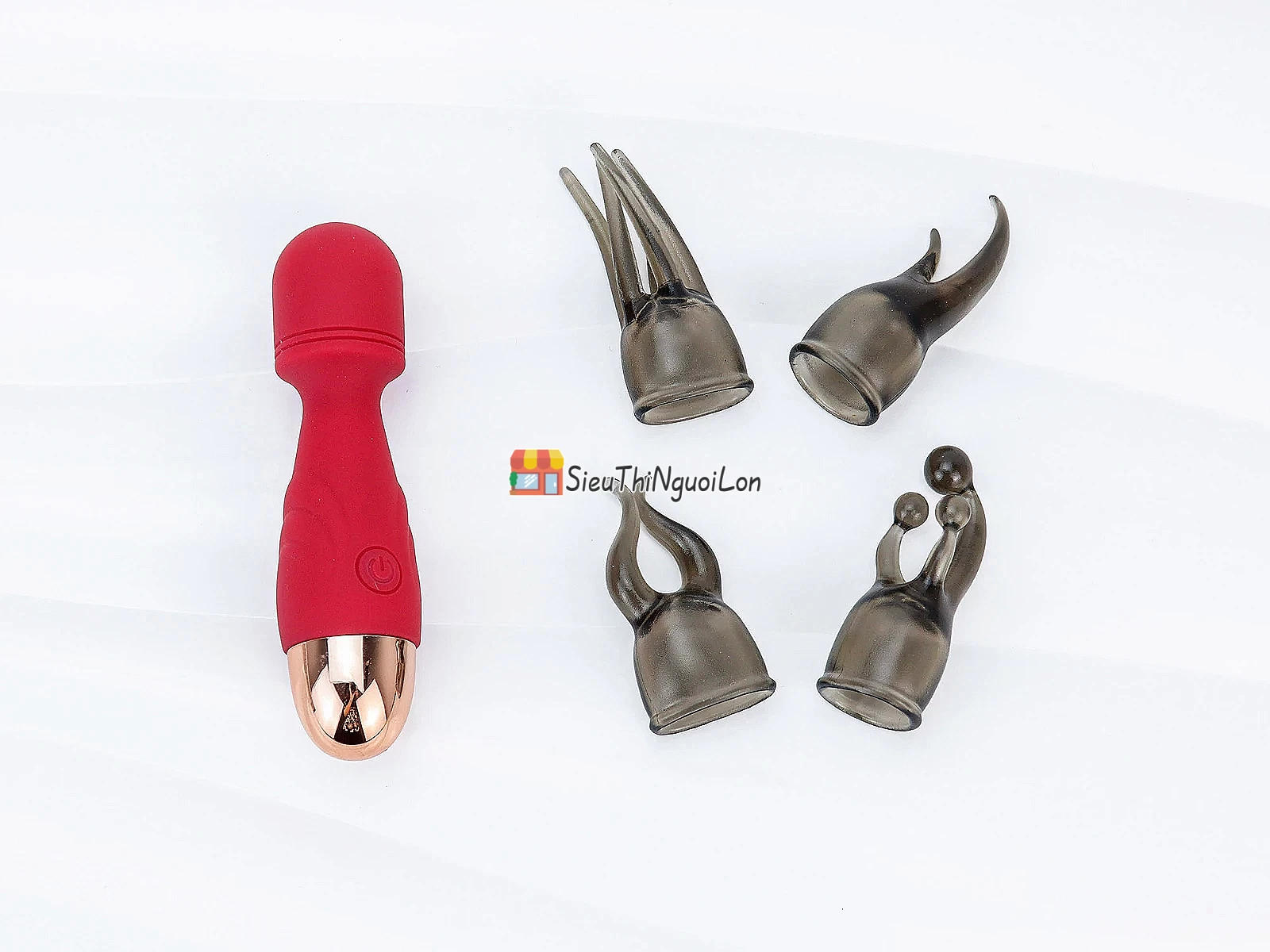 Máy massage điểm G mini kèm 4 đầu thay – nhỏ gọn, đa năng, sạc tiện lợi