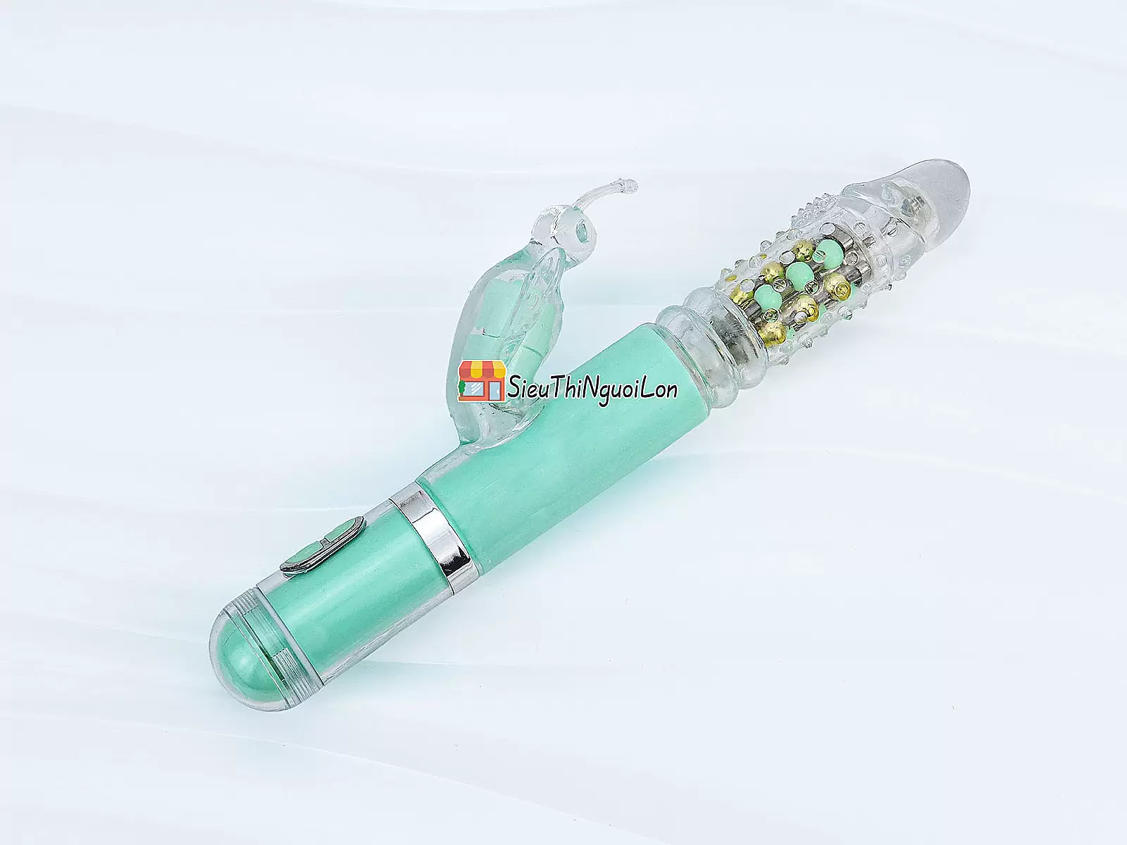 Dương vật giả đa năng rung thụt xoay bi có nhánh Mazarine