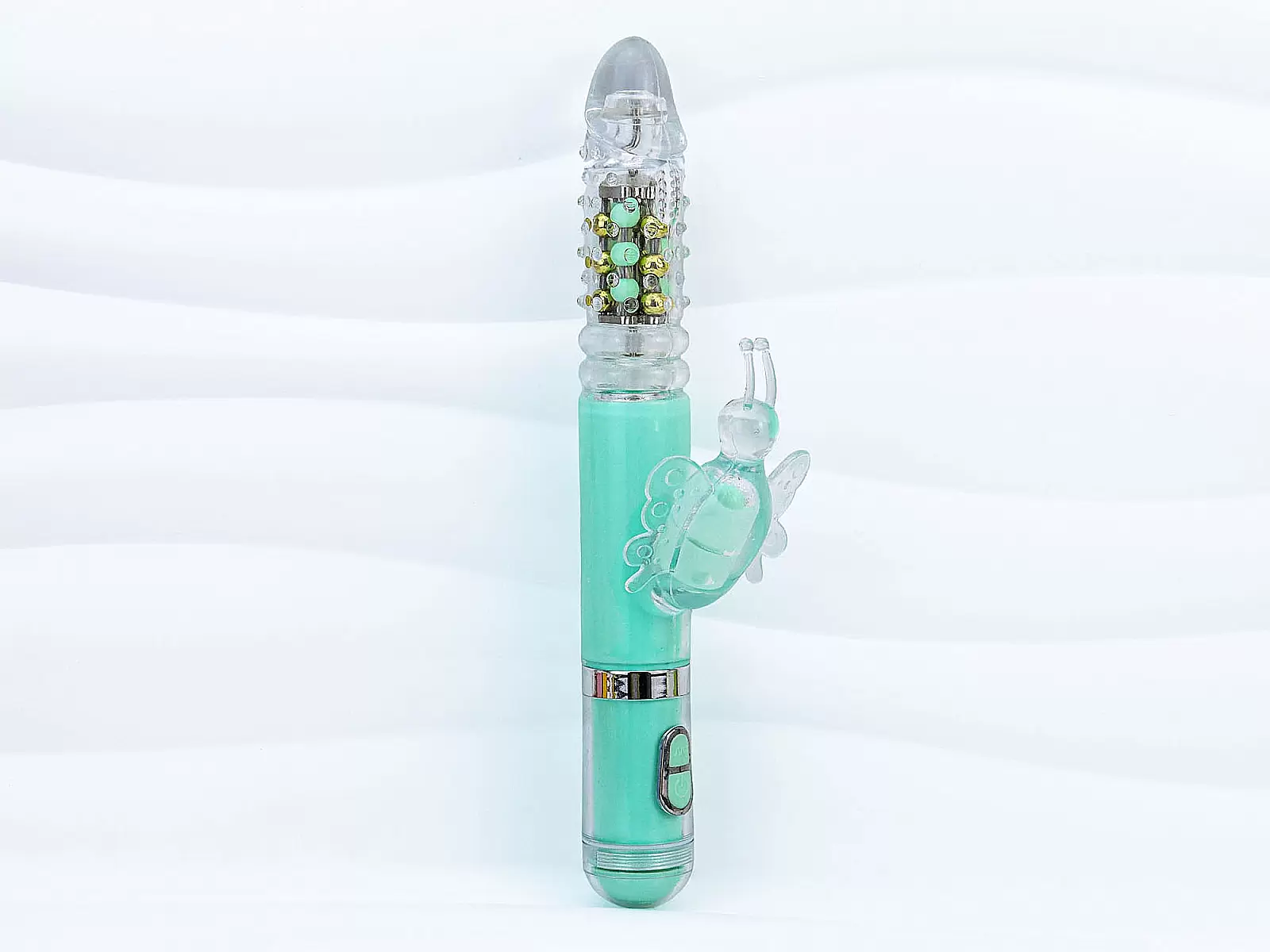 Dương vật giả đa năng rung thụt xoay bi có nhánh Mazarine