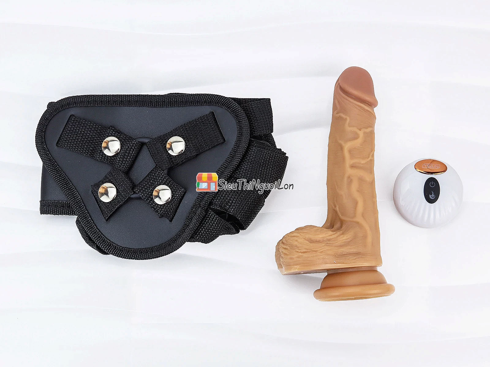 Cu giả có đế YEAIN Devil kèm dây đeo pin tích hợp remote điều khiển