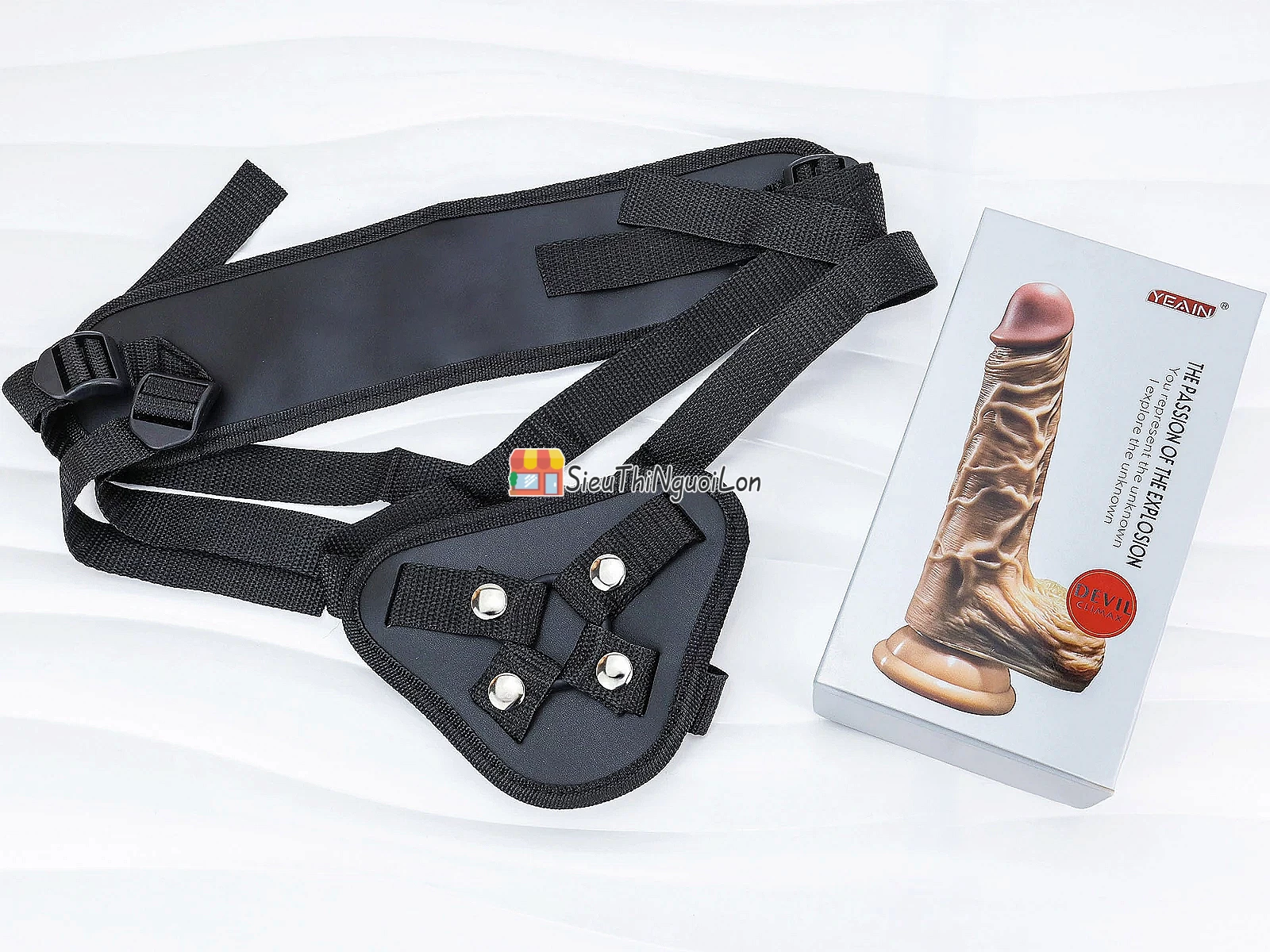 Cu giả có đế YEAIN Devil kèm dây đeo pin tích hợp remote điều khiển