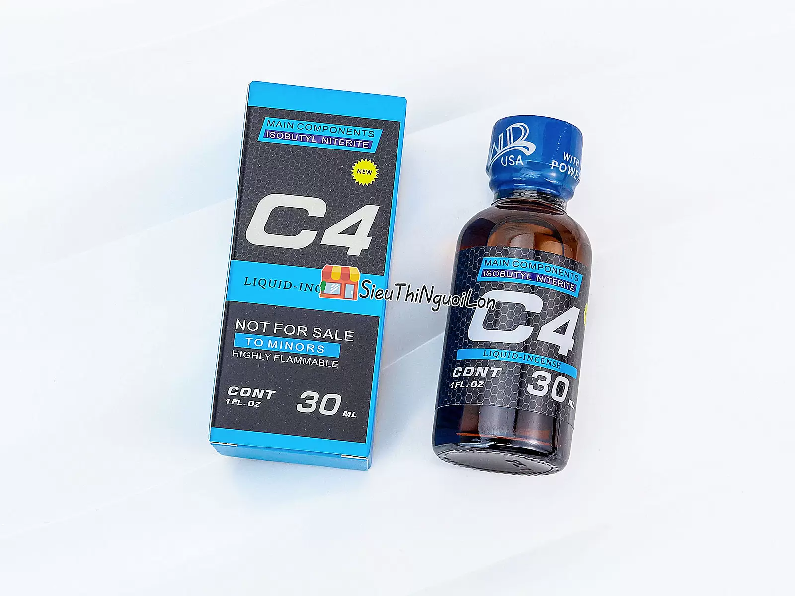 Chai hít C4 Liquid Incensen 30ml kích thích tăng hưng phấn