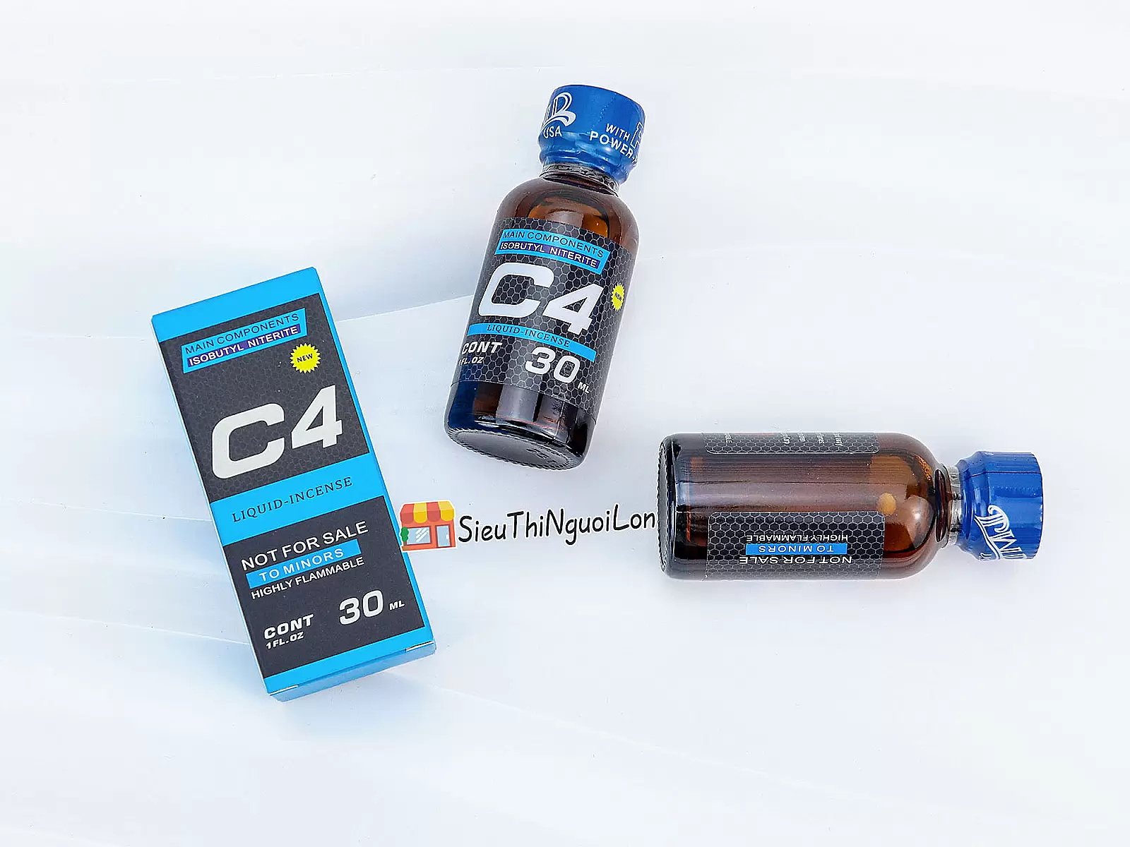 Chai hít C4 Liquid Incensen 30ml kích thích tăng hưng phấn