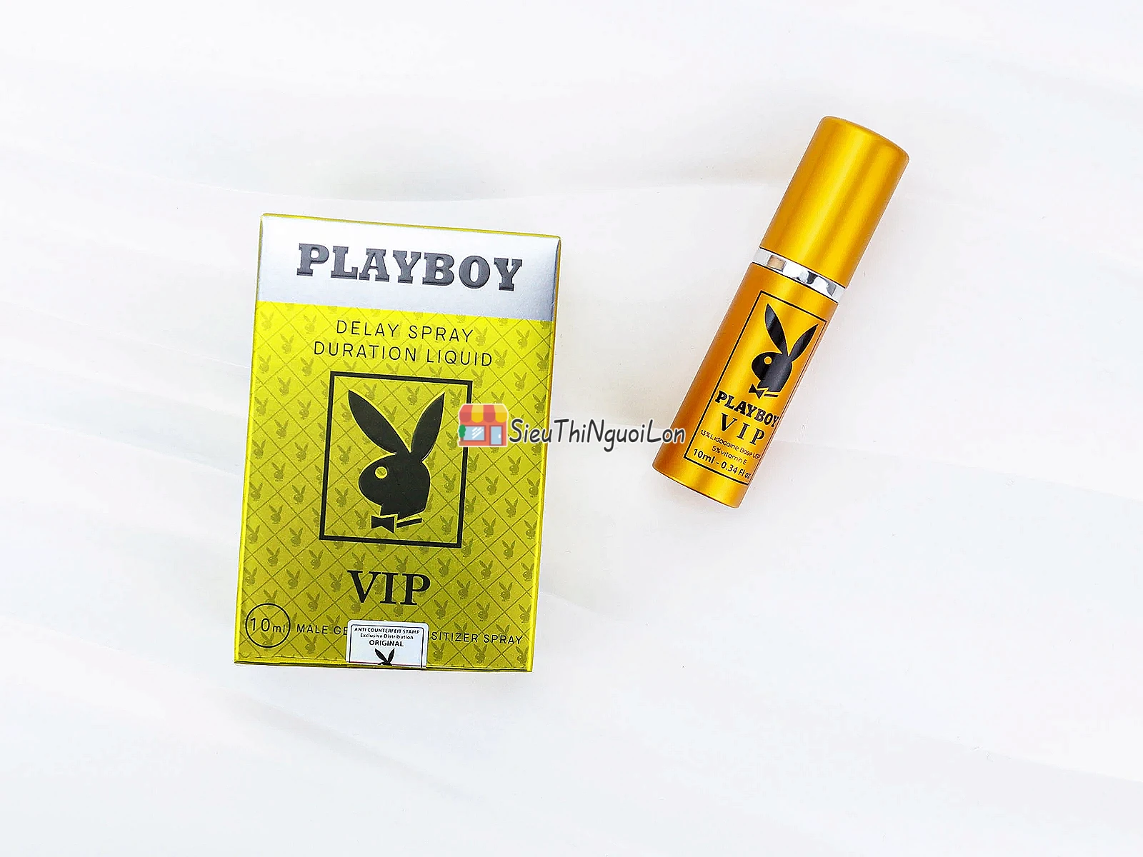 Xịt chống xuất tinh sớm Playboy VIP Delay Spray kéo dài cuộc yêu