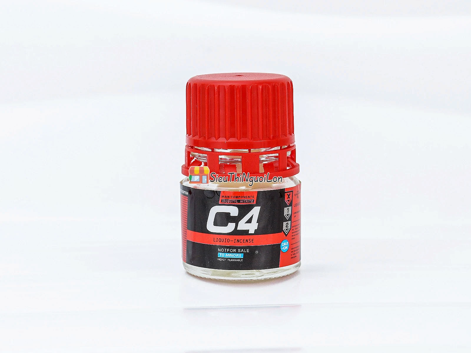 Chai hít khô C4 đỏ dạng viên tiện lợi, kín mùi