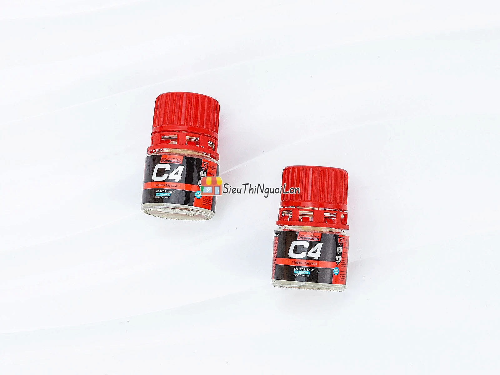 Chai hít khô C4 đỏ dạng viên tiện lợi, kín mùi