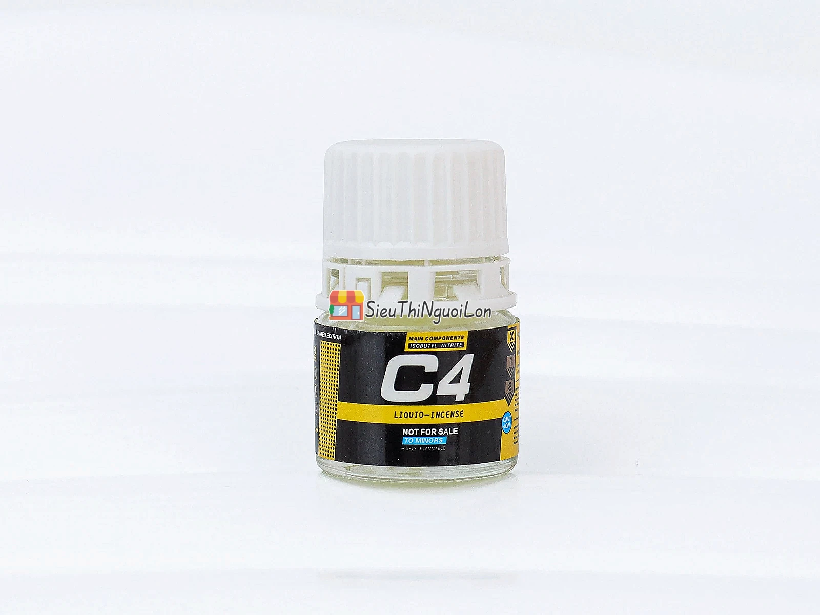 Chai hít khô C4 vàng dạng viên tiện lợi, kín mùi tăng cảm giác hưng phấn